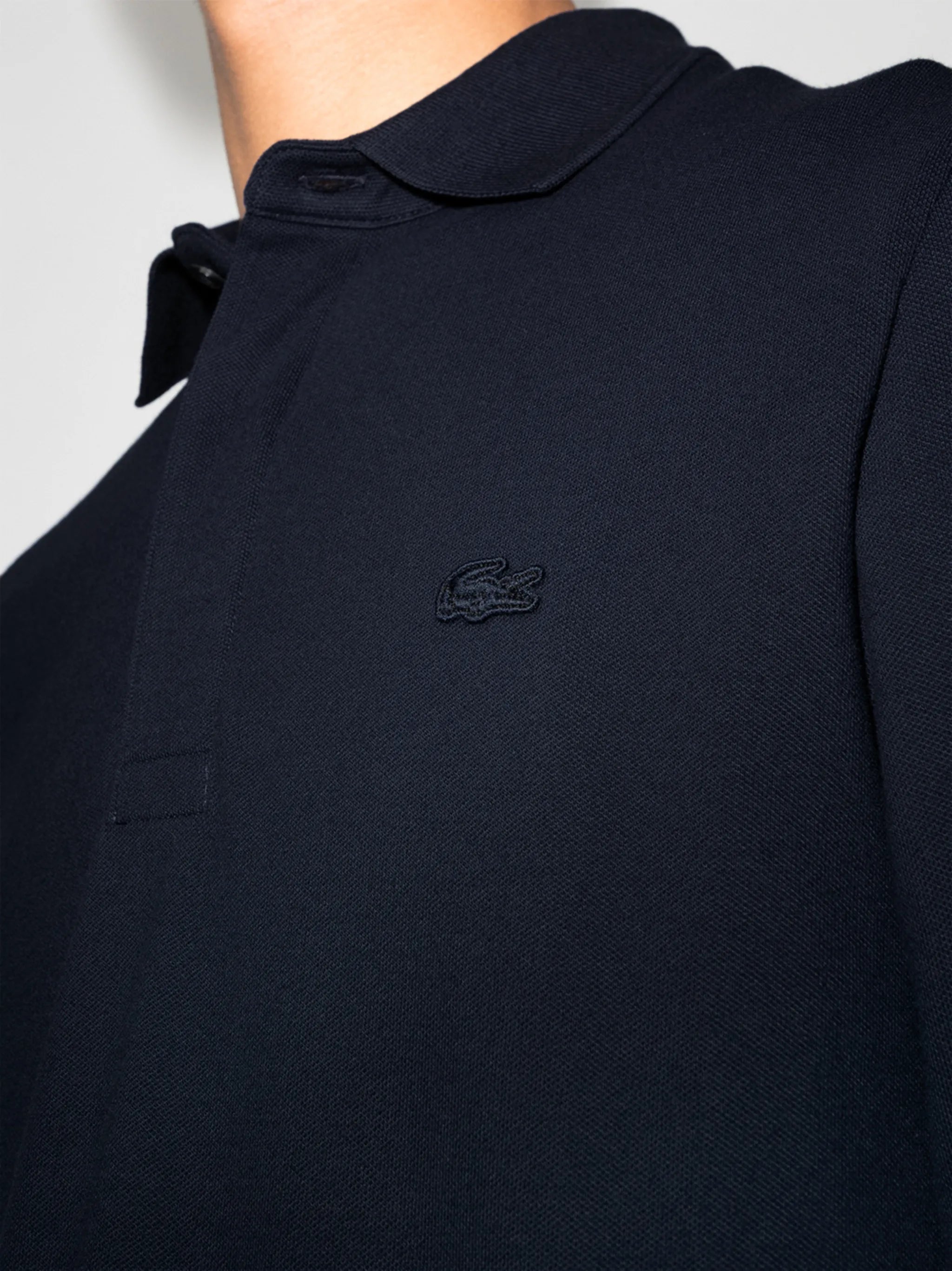 logo-embroidered long-sleeve polo shirt