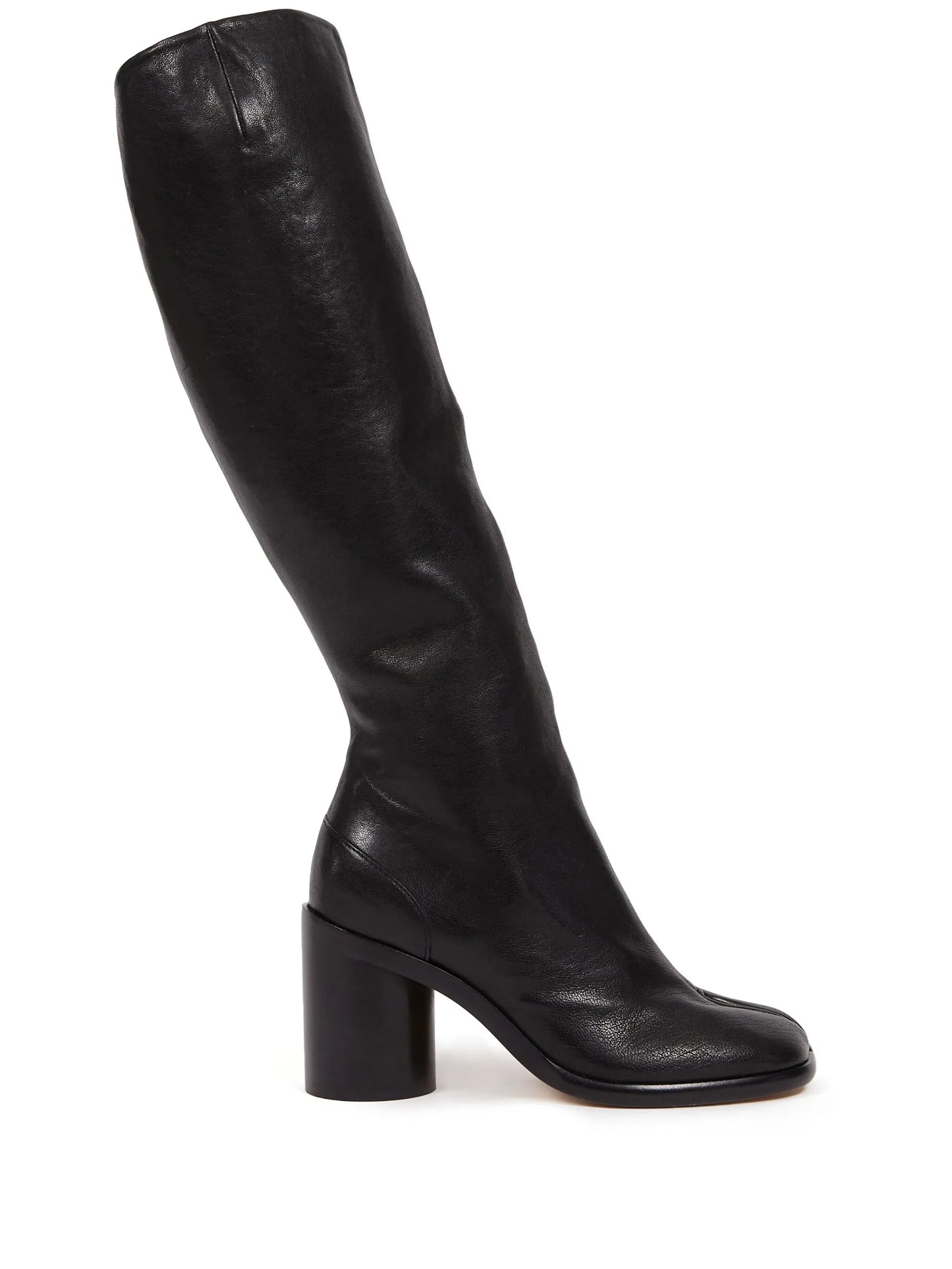 Tabi leather knee-high boots