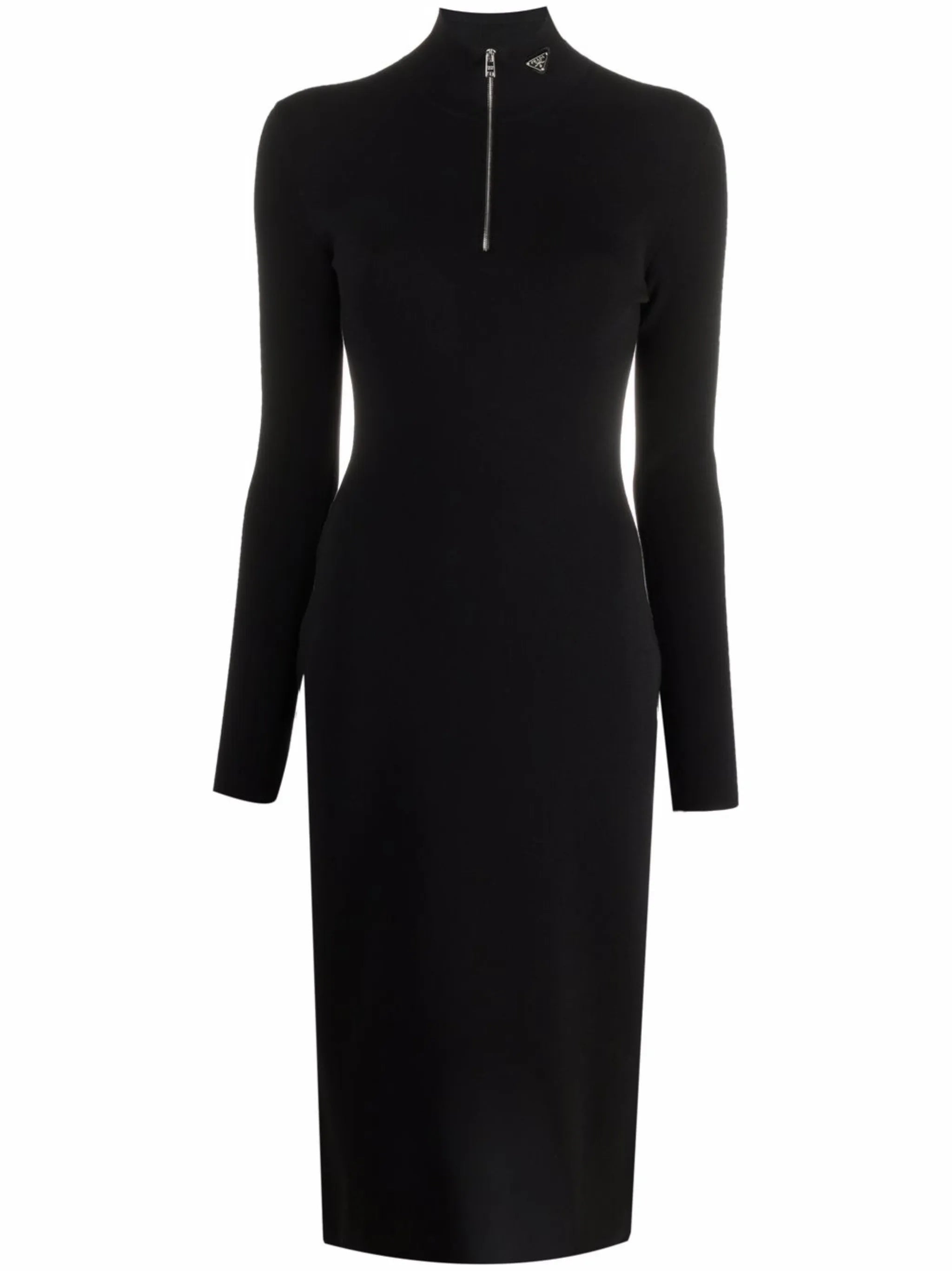 long-sleeve midi dress