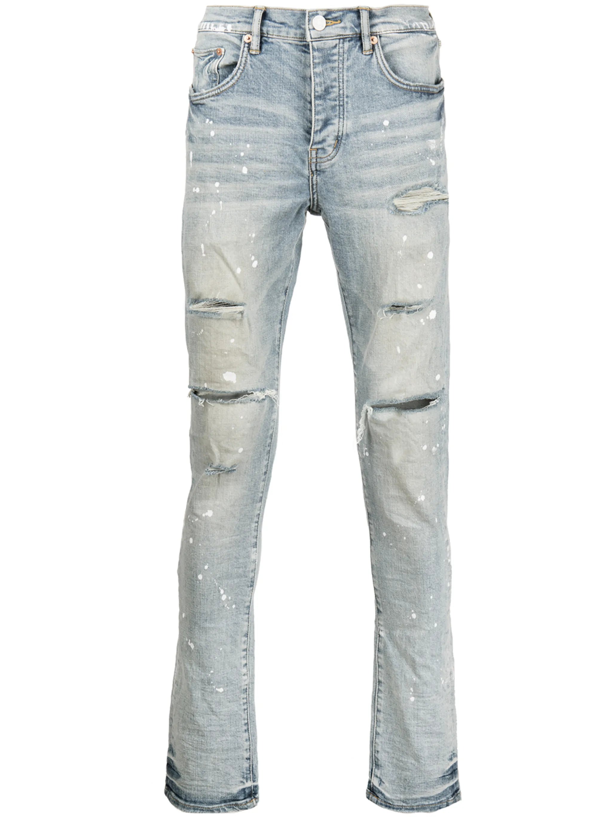 P001 light indigo paint pants