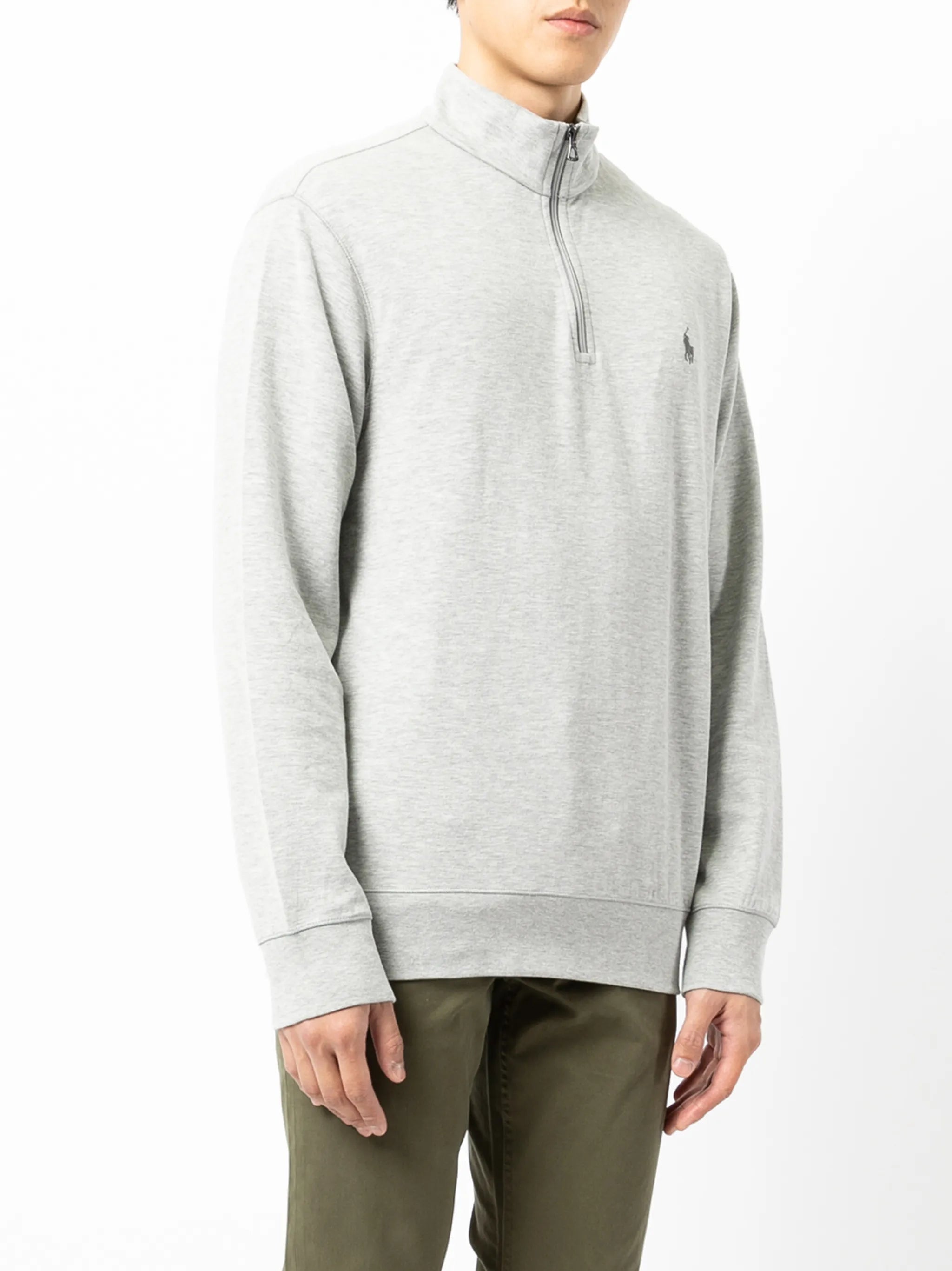 embroidered logo sweatshirt