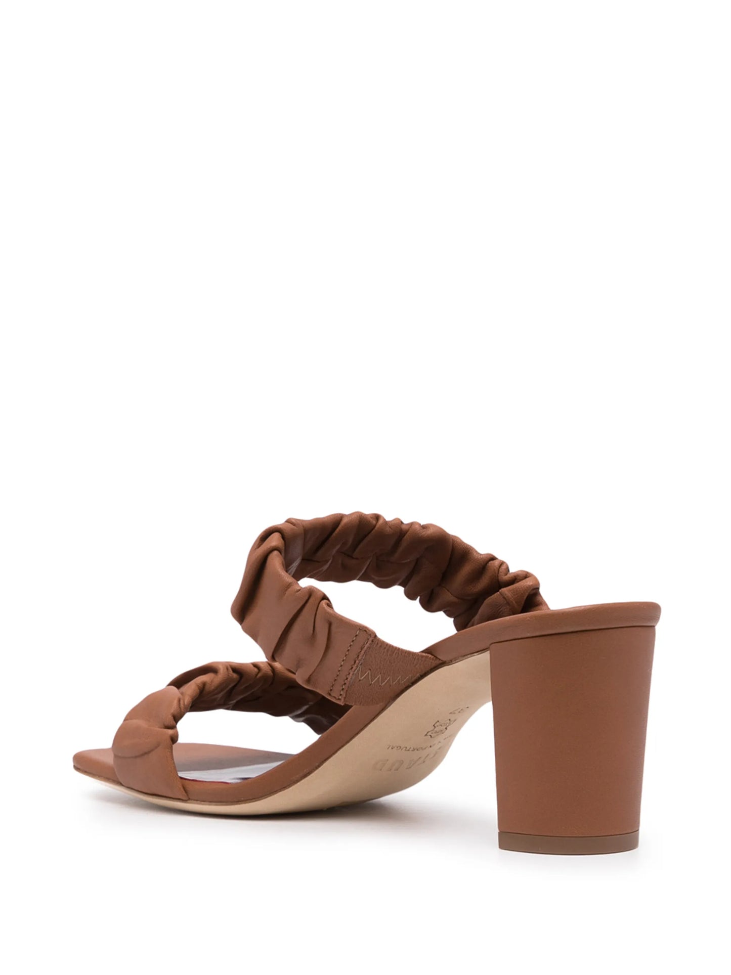 Frankie ruched-strap sandals