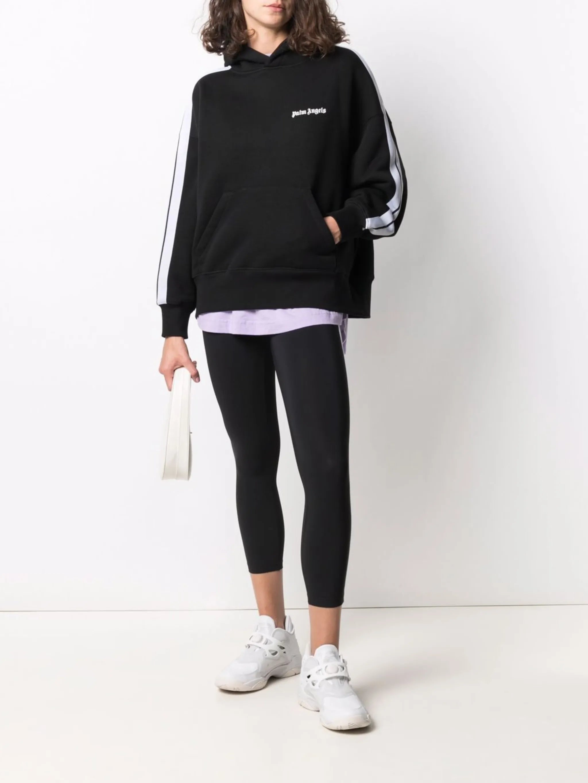 logo-print cotton hoodie