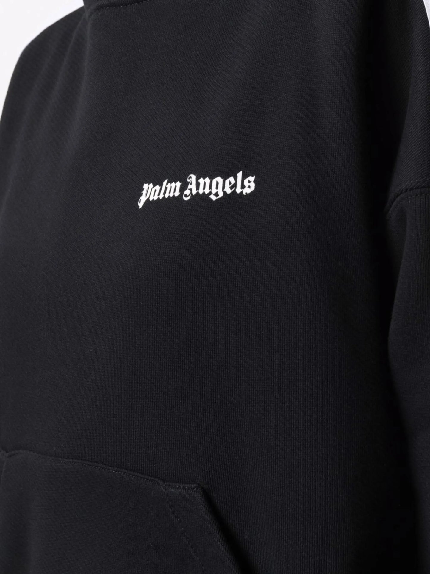 logo-print cotton hoodie