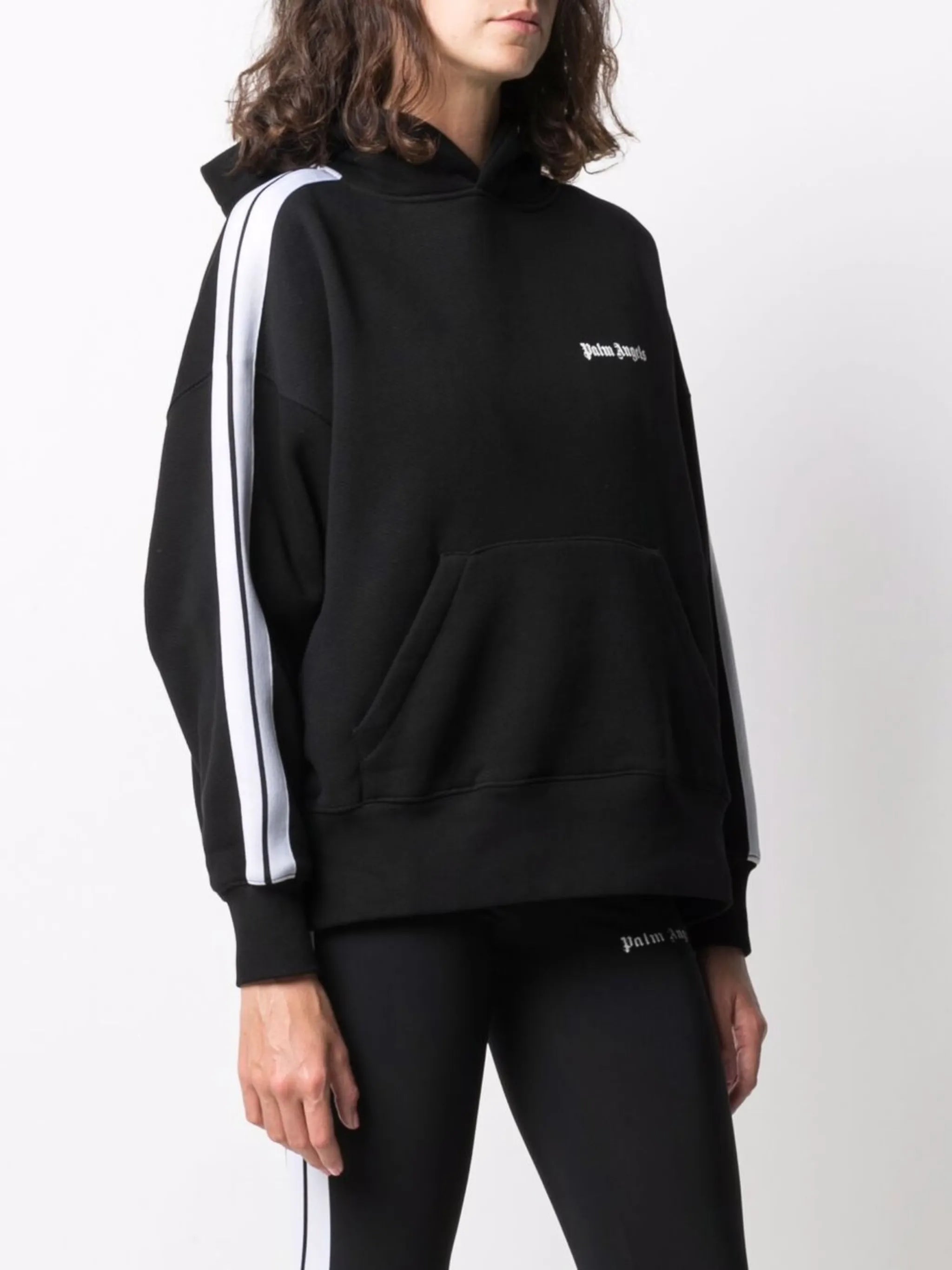 logo-print cotton hoodie