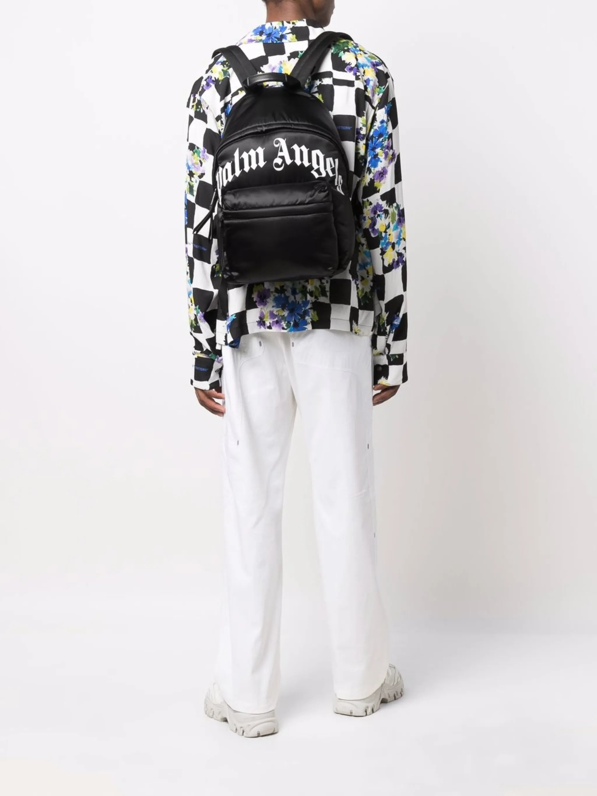 logo-print backpack