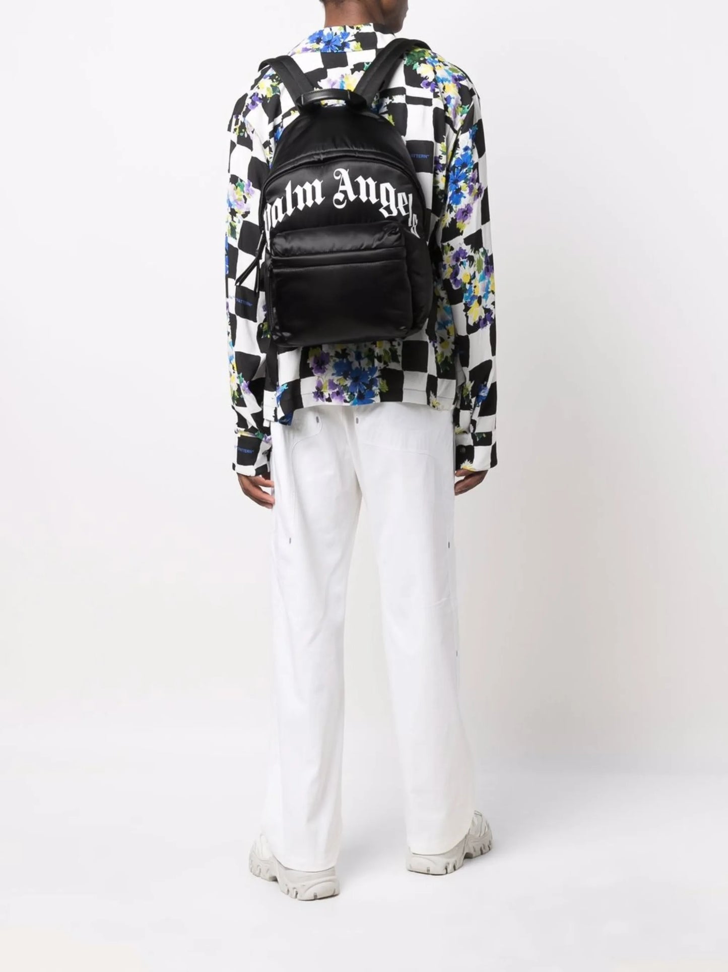 logo-print backpack