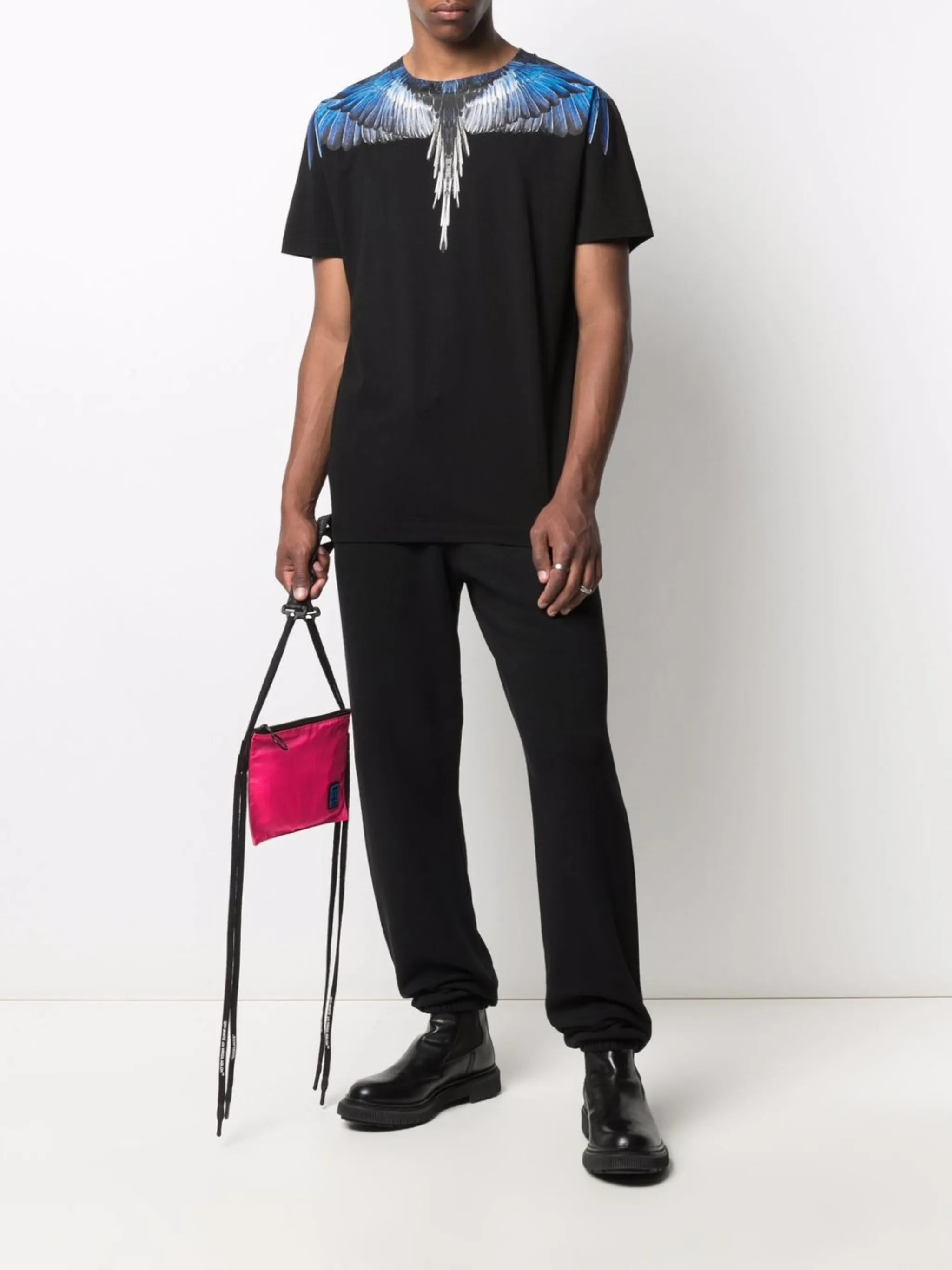 Wings-print cotton T-shirt