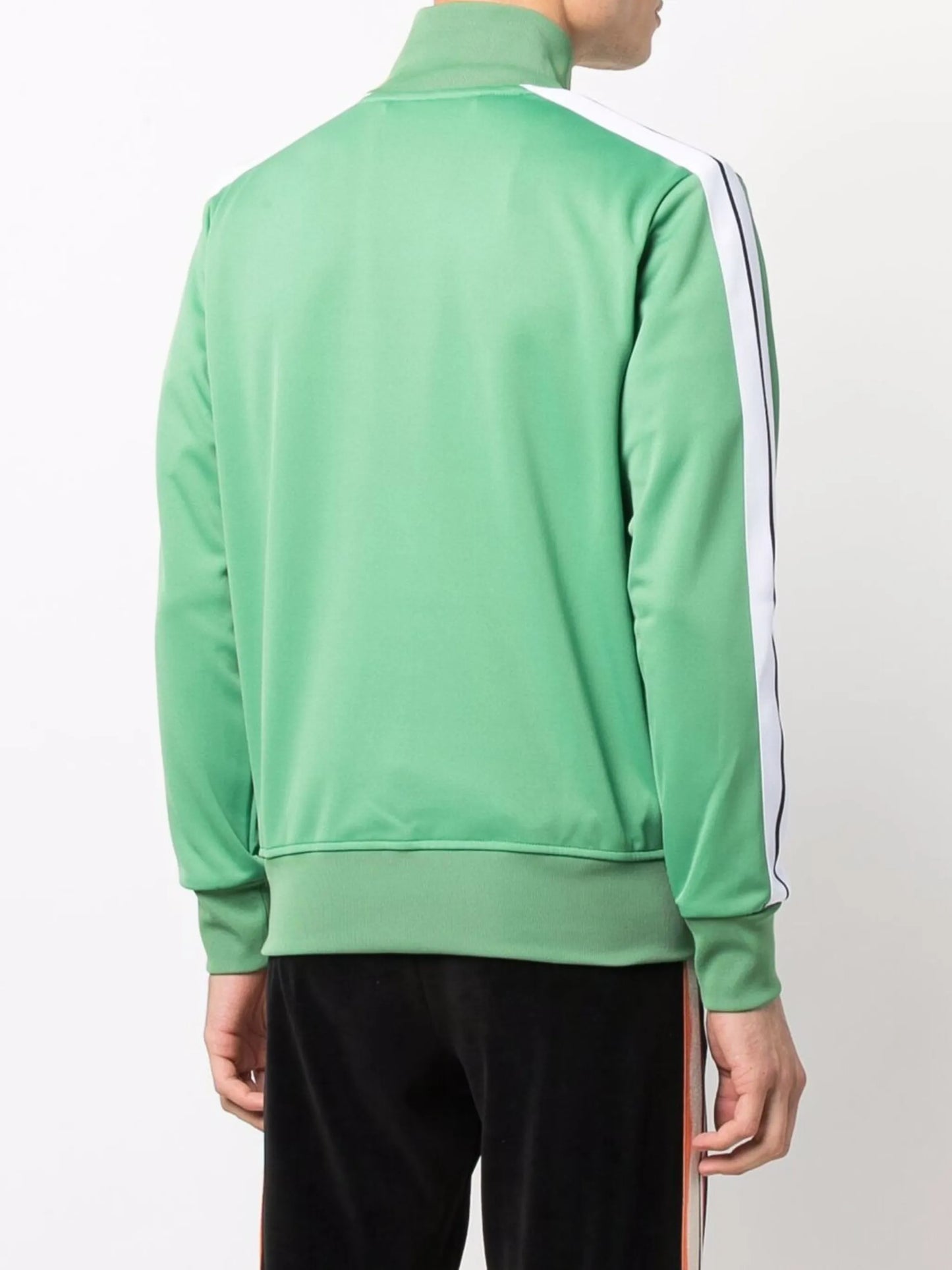 logo-print zip-front track jacket