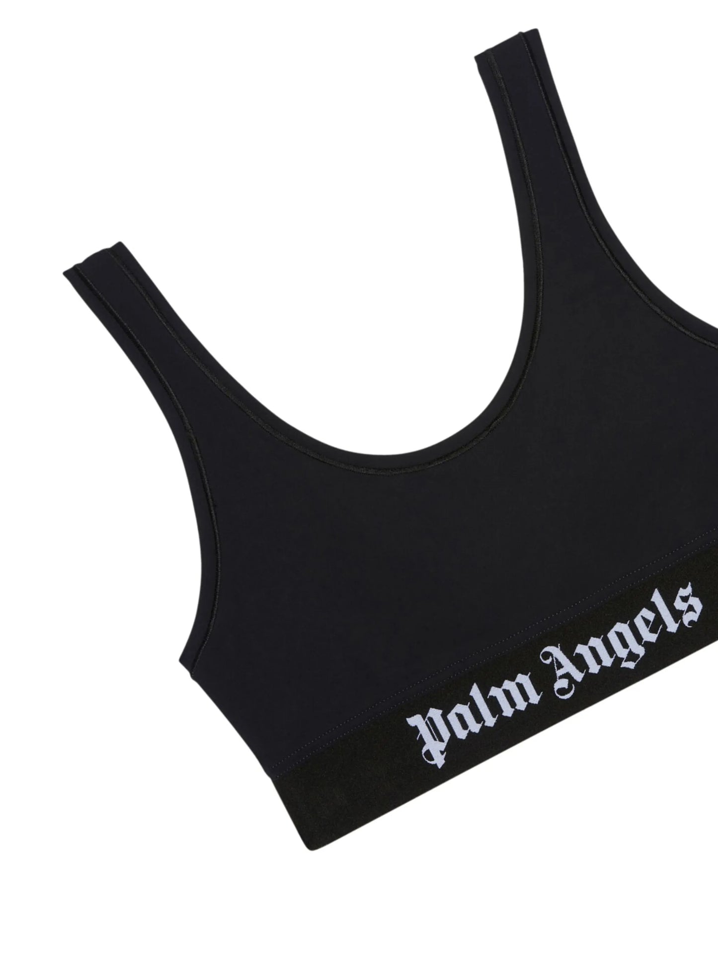 logo print sports bra