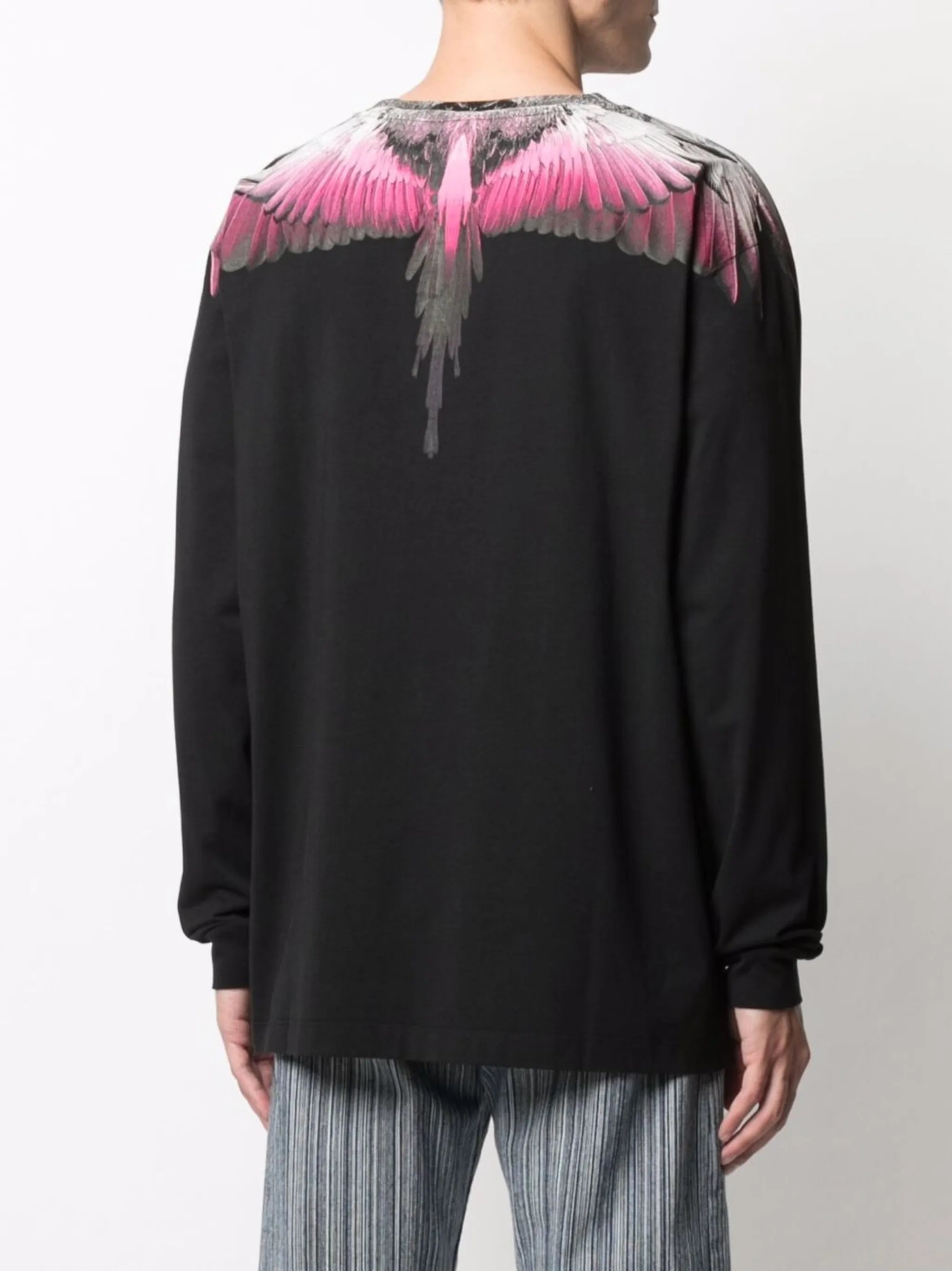 Wings-print cotton sweatshirt