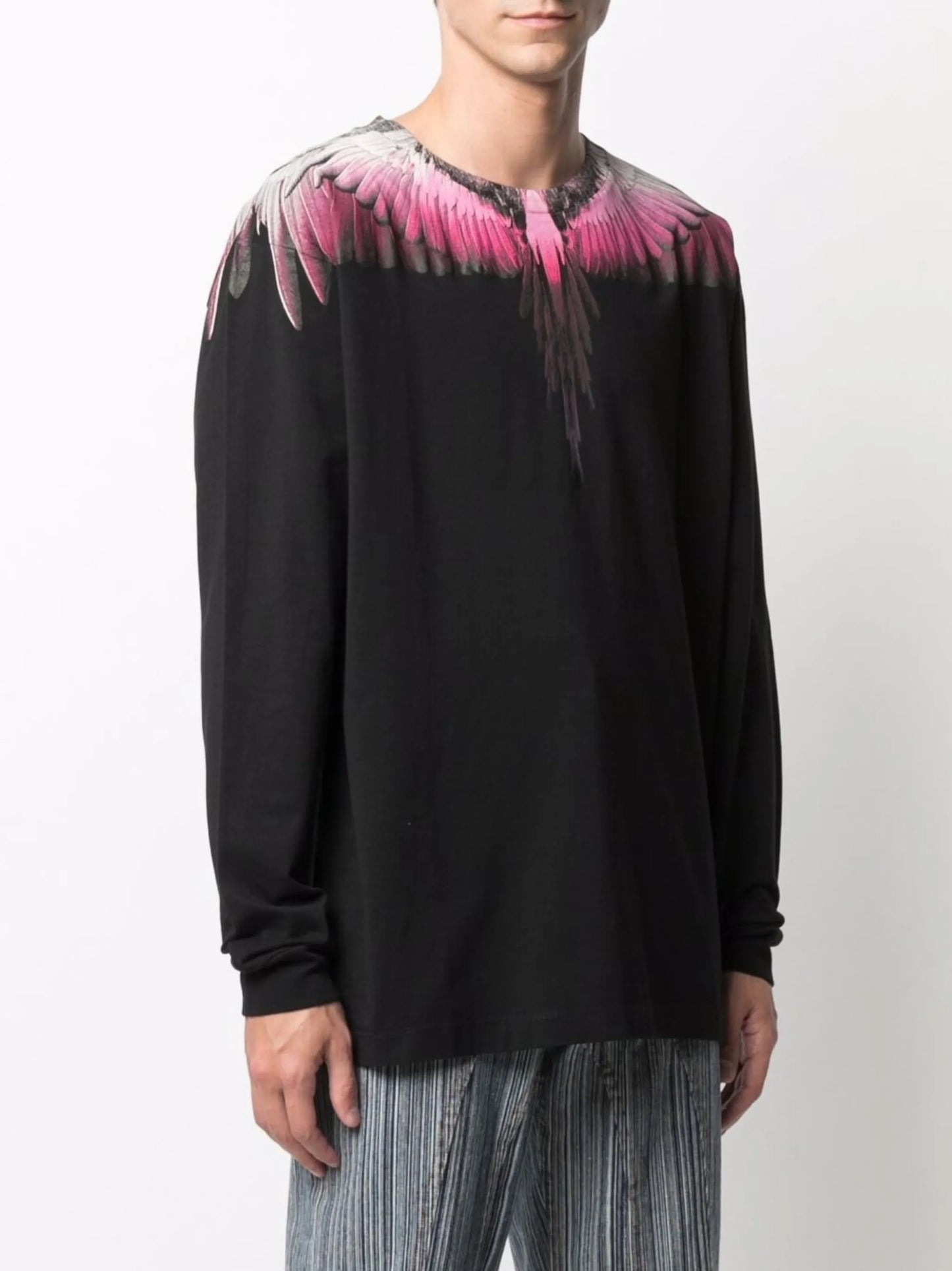 Wings-print cotton sweatshirt