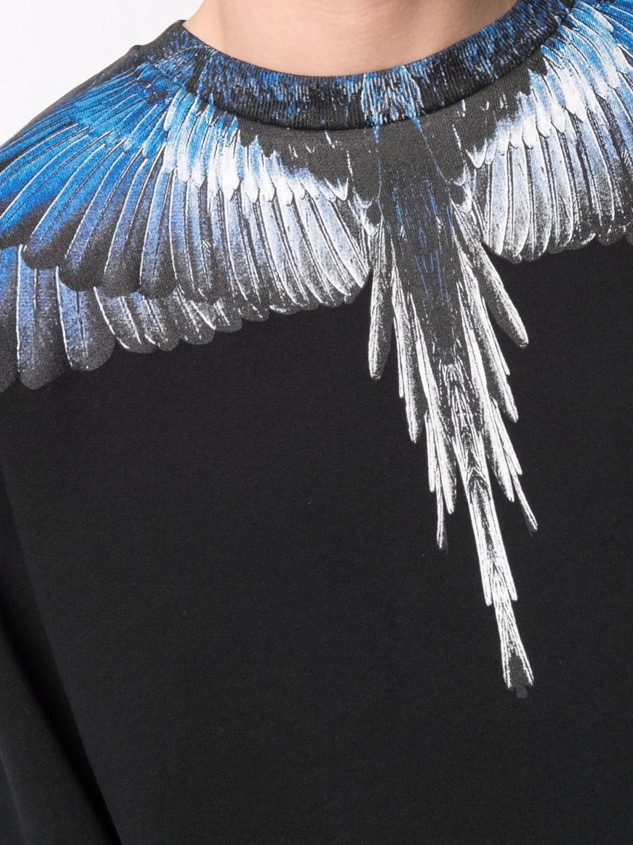 Wings-print cotton sweatshirt