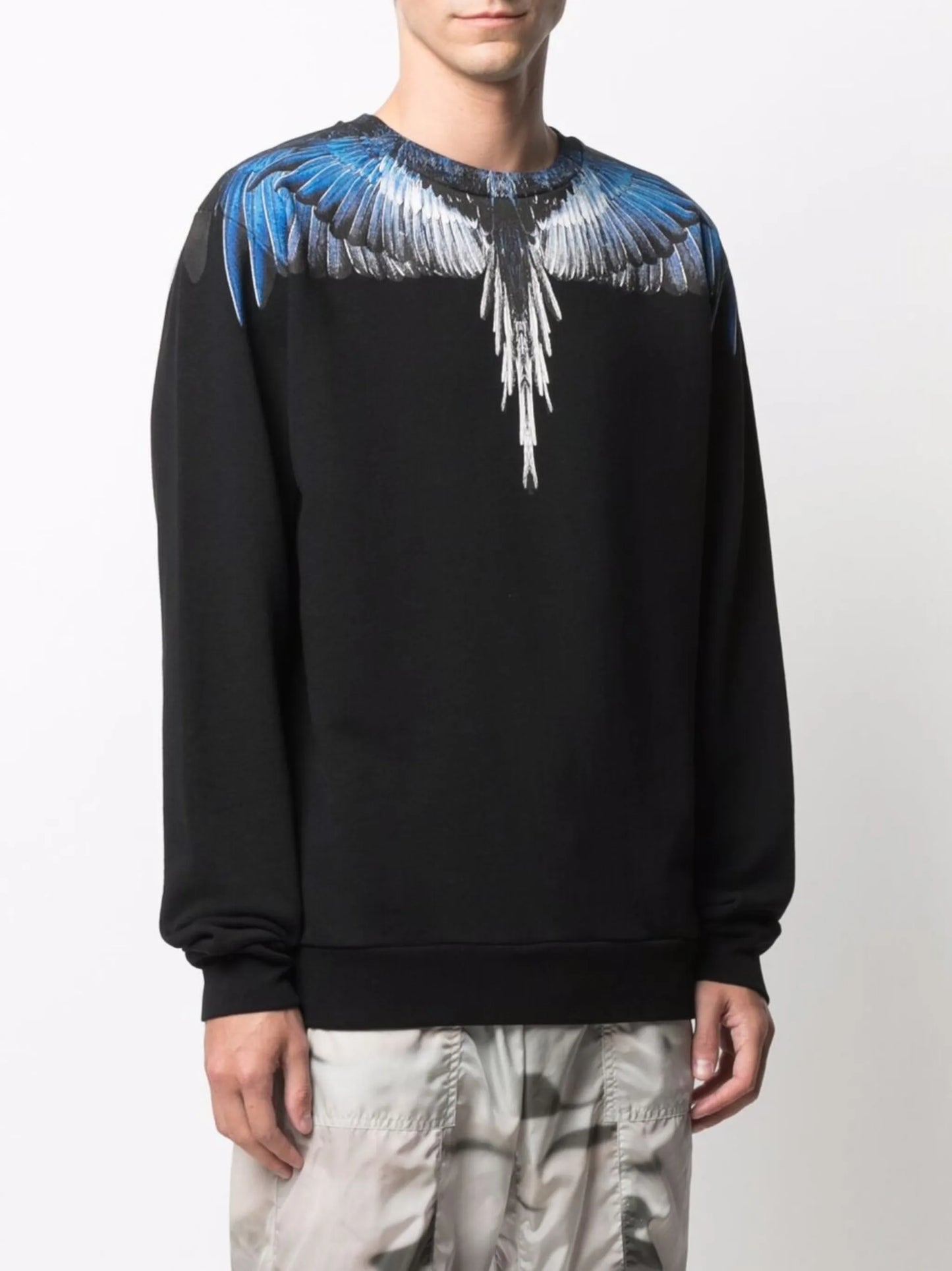 Wings-print cotton sweatshirt