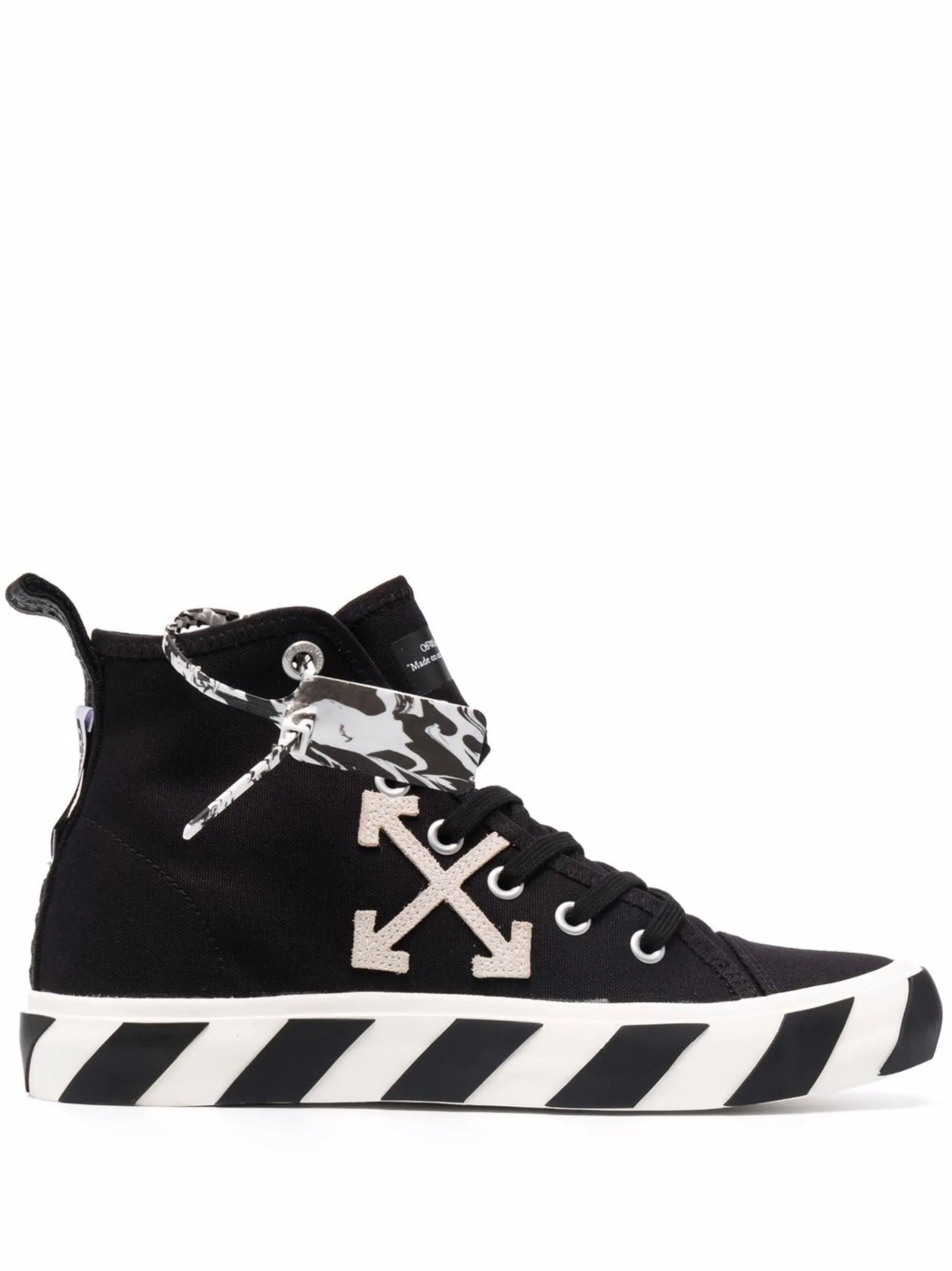 Vulcanized mid-top sneakers