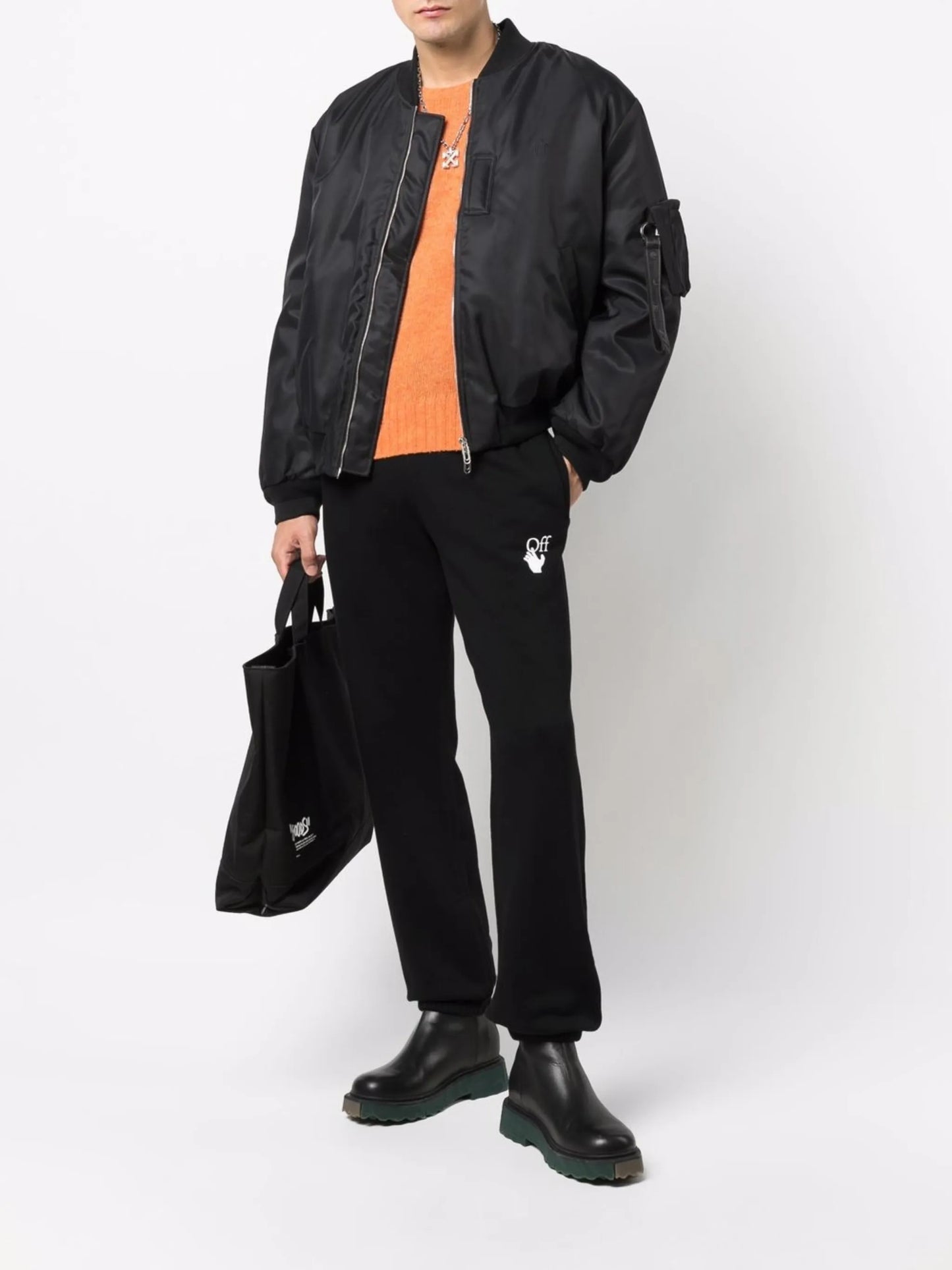 Arrows-printed track pants