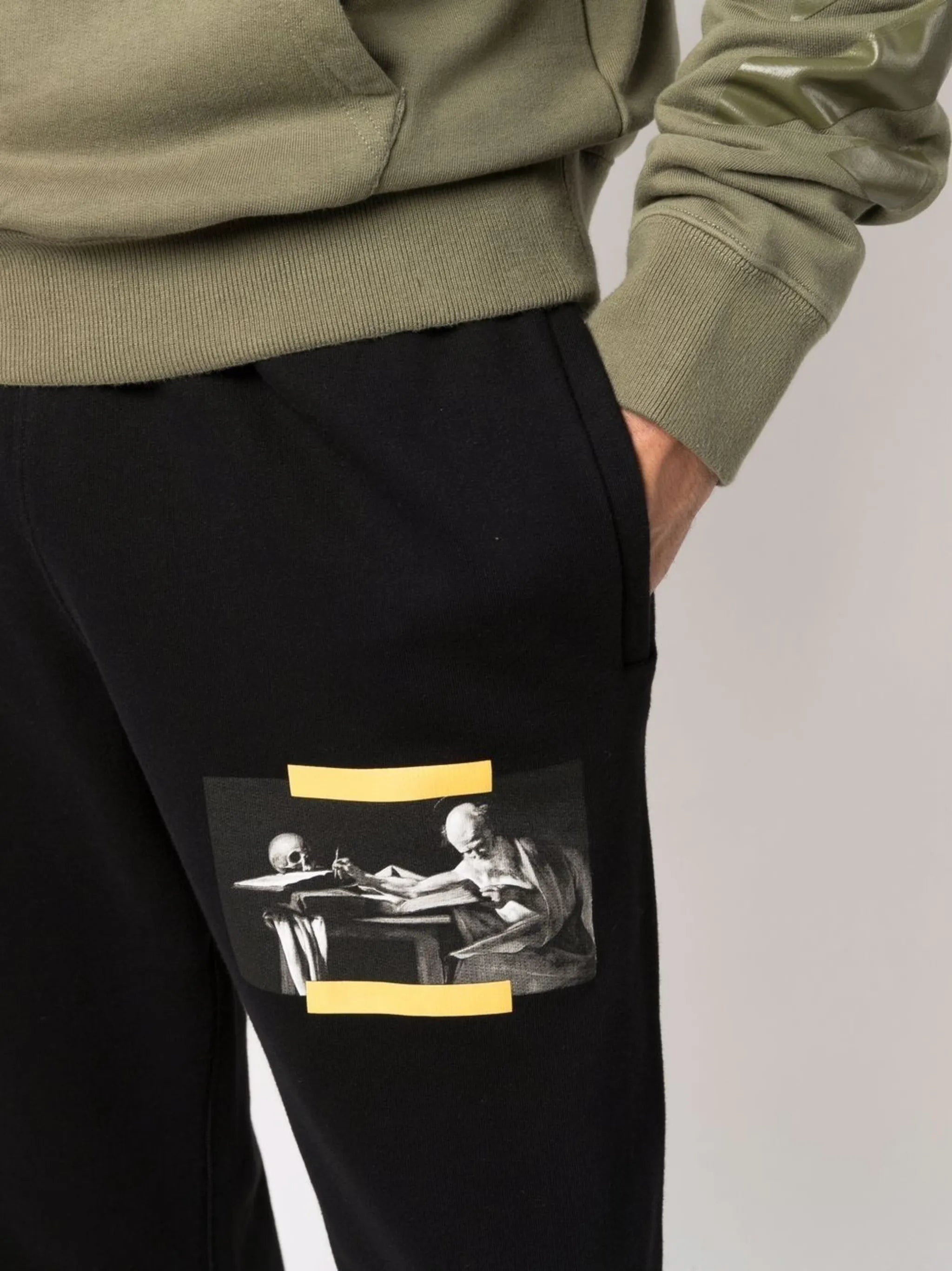 Caravaggio-print track pants