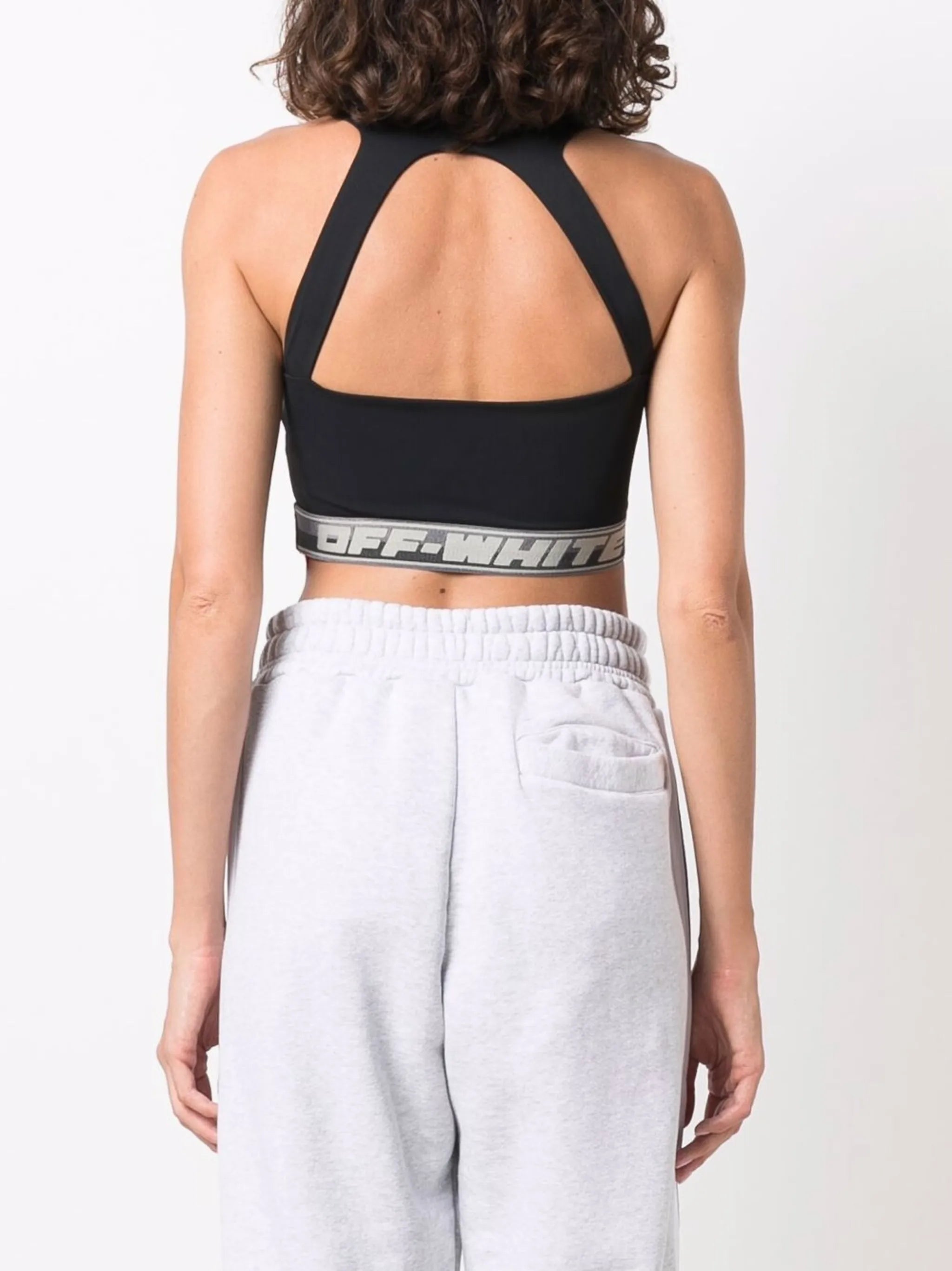 logo-band sports bra