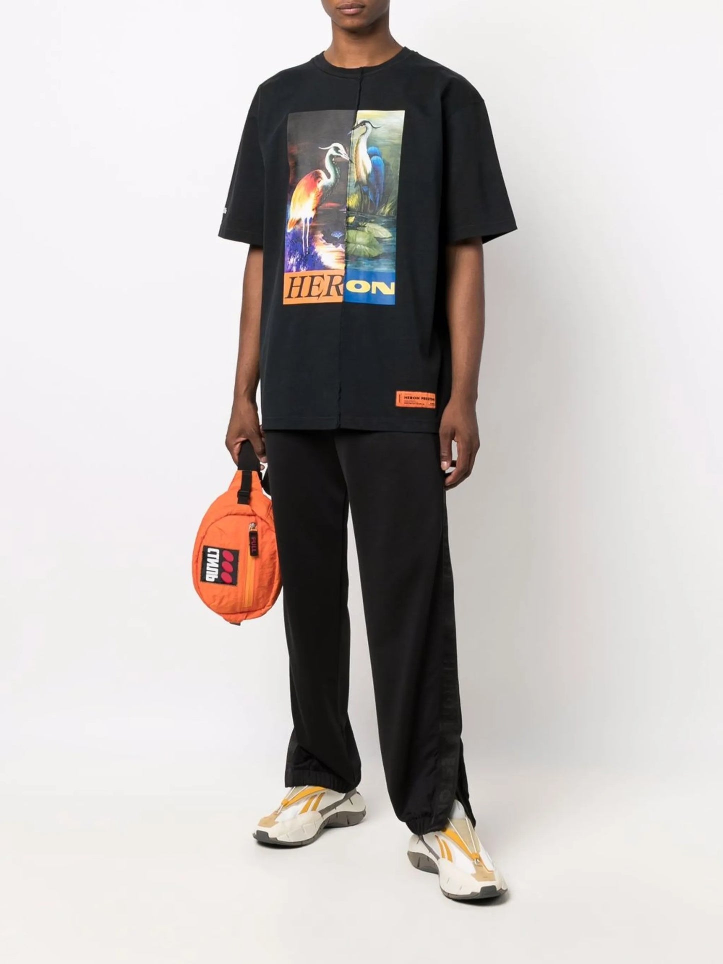 logo patch track trousers