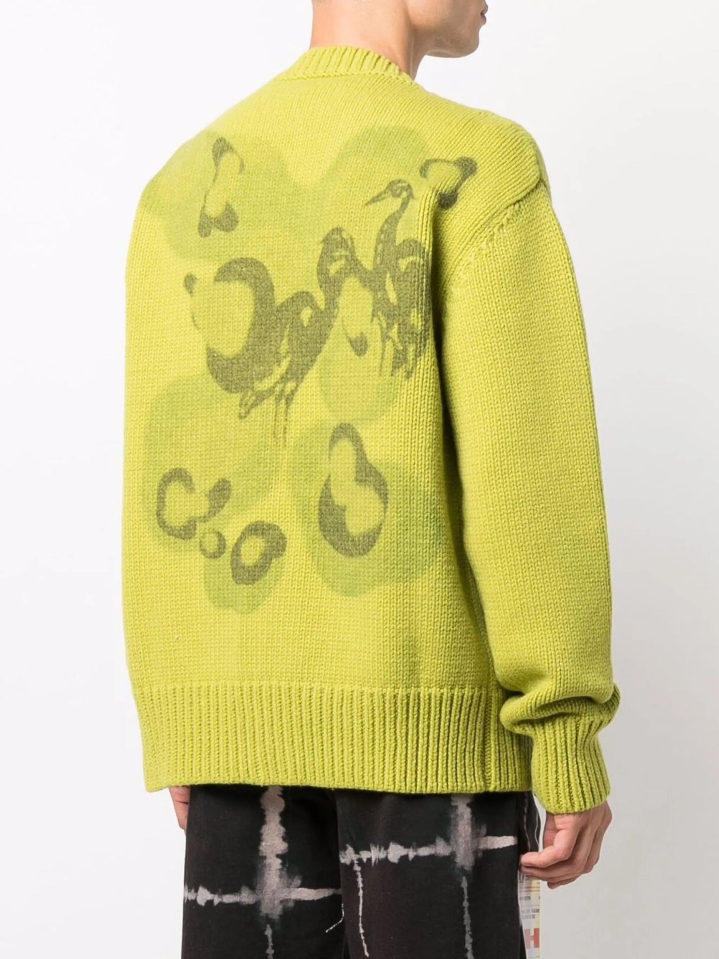 camouflage pattern knitted cardigan