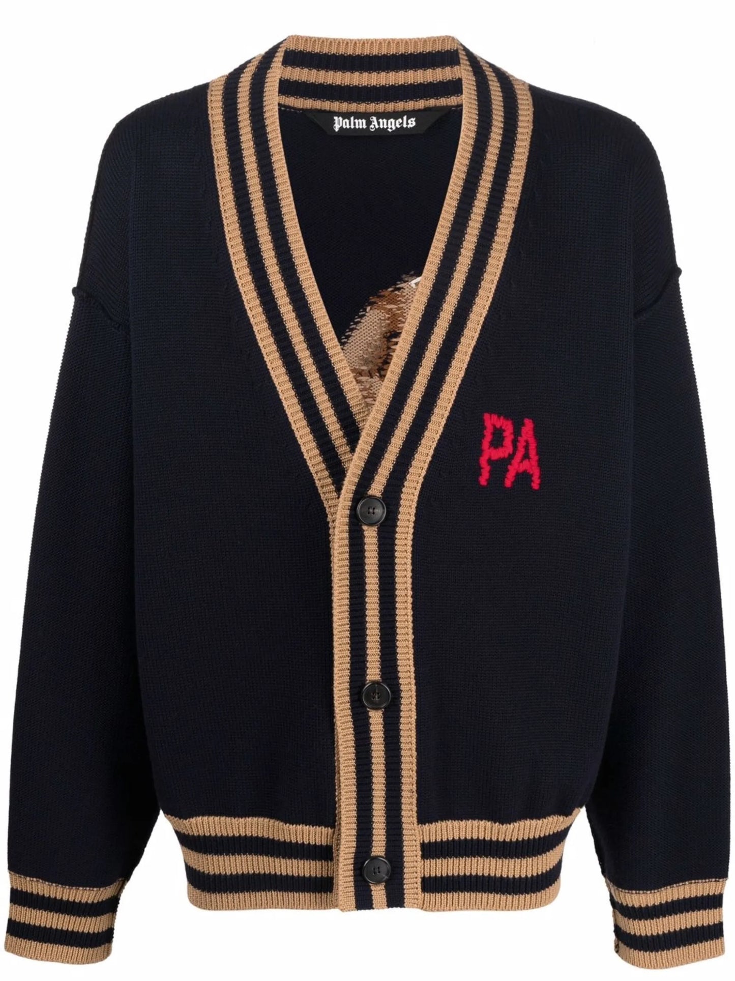 bear-motif cardigan