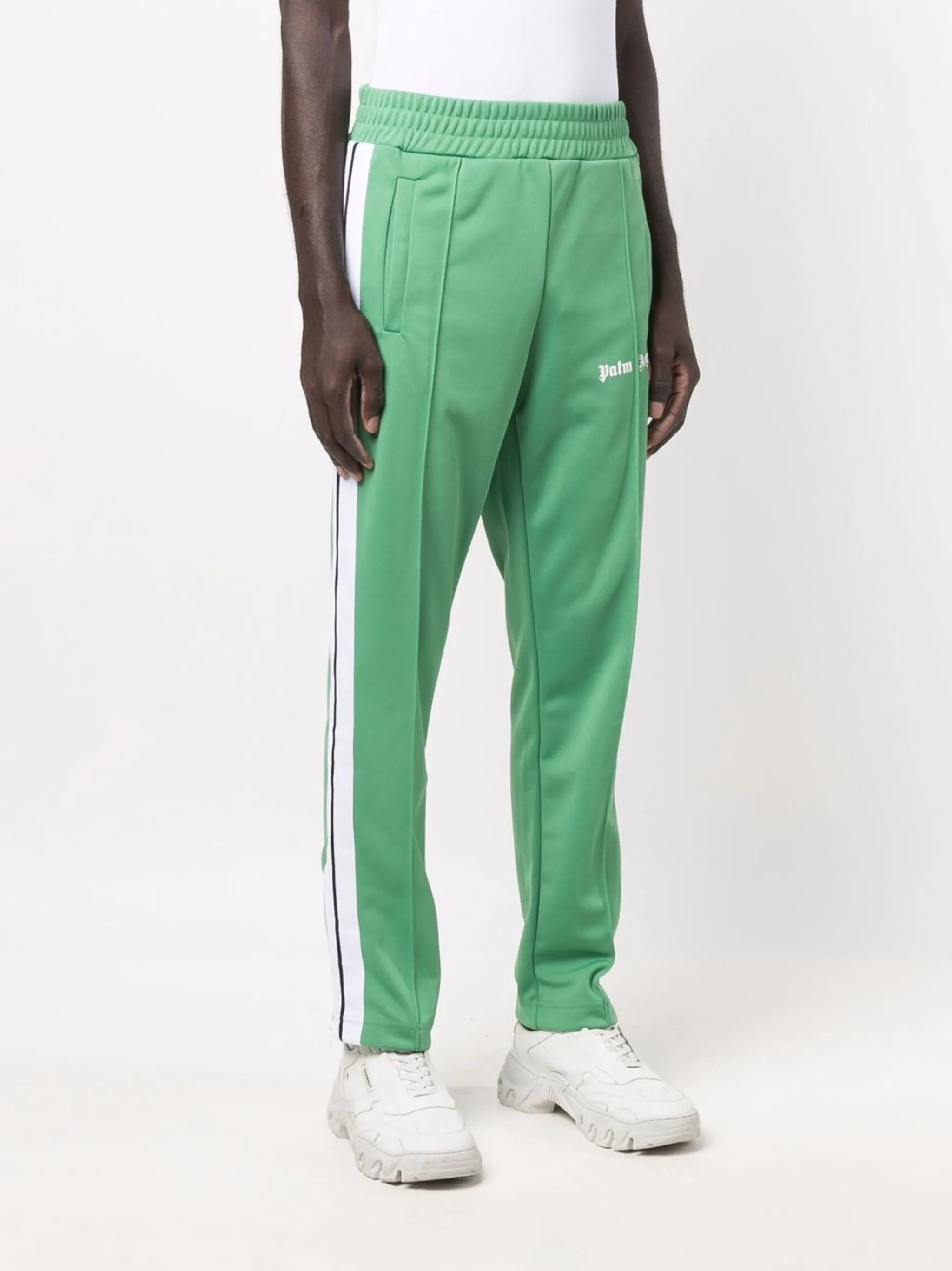 side-stripe logo-print track pants