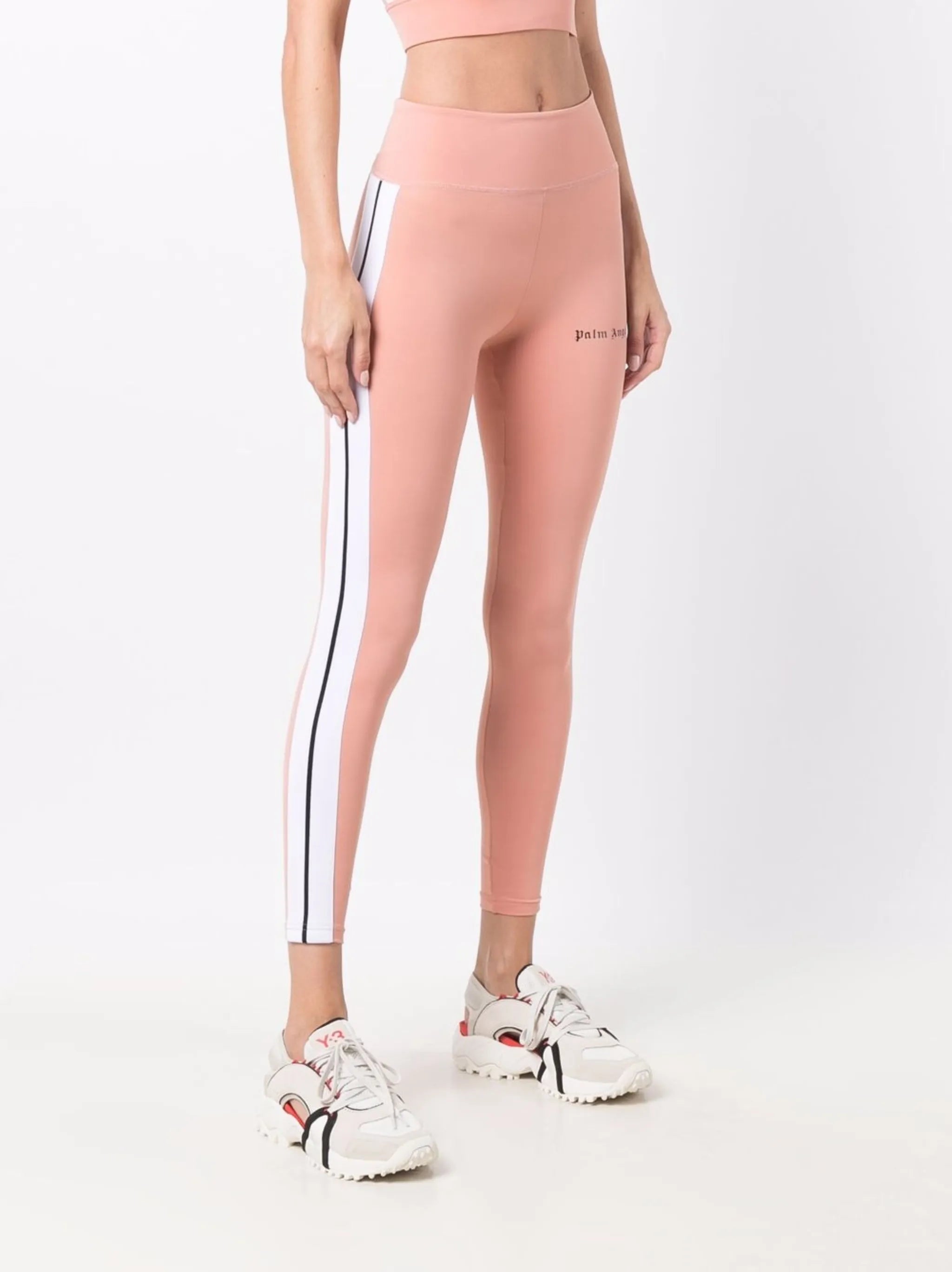 side-stripe logo leggings