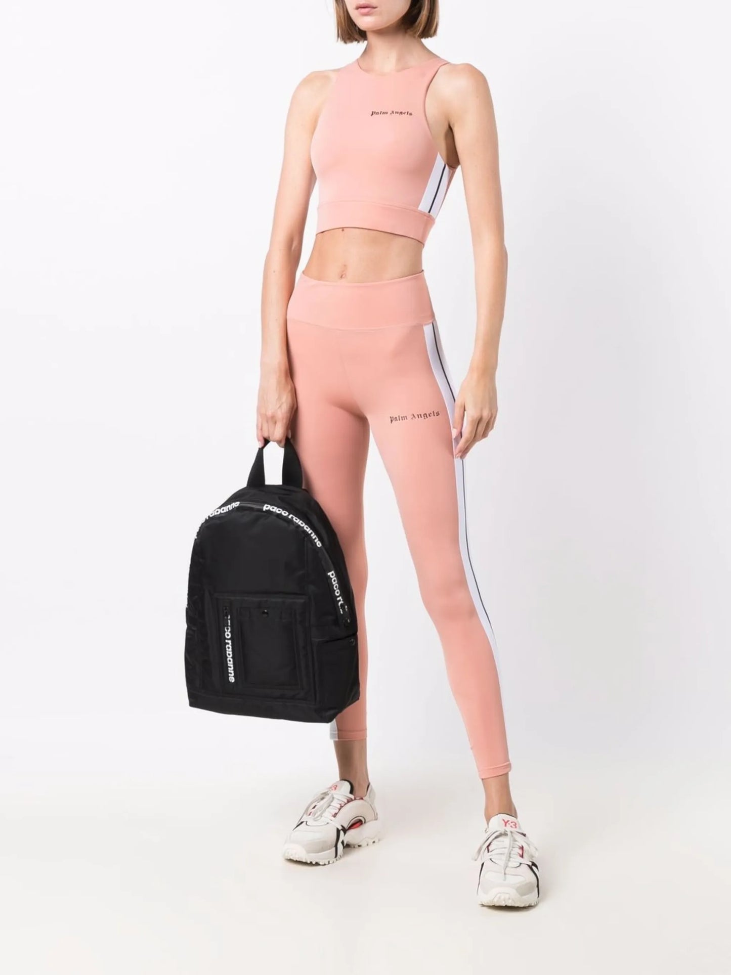 side-stripe logo leggings