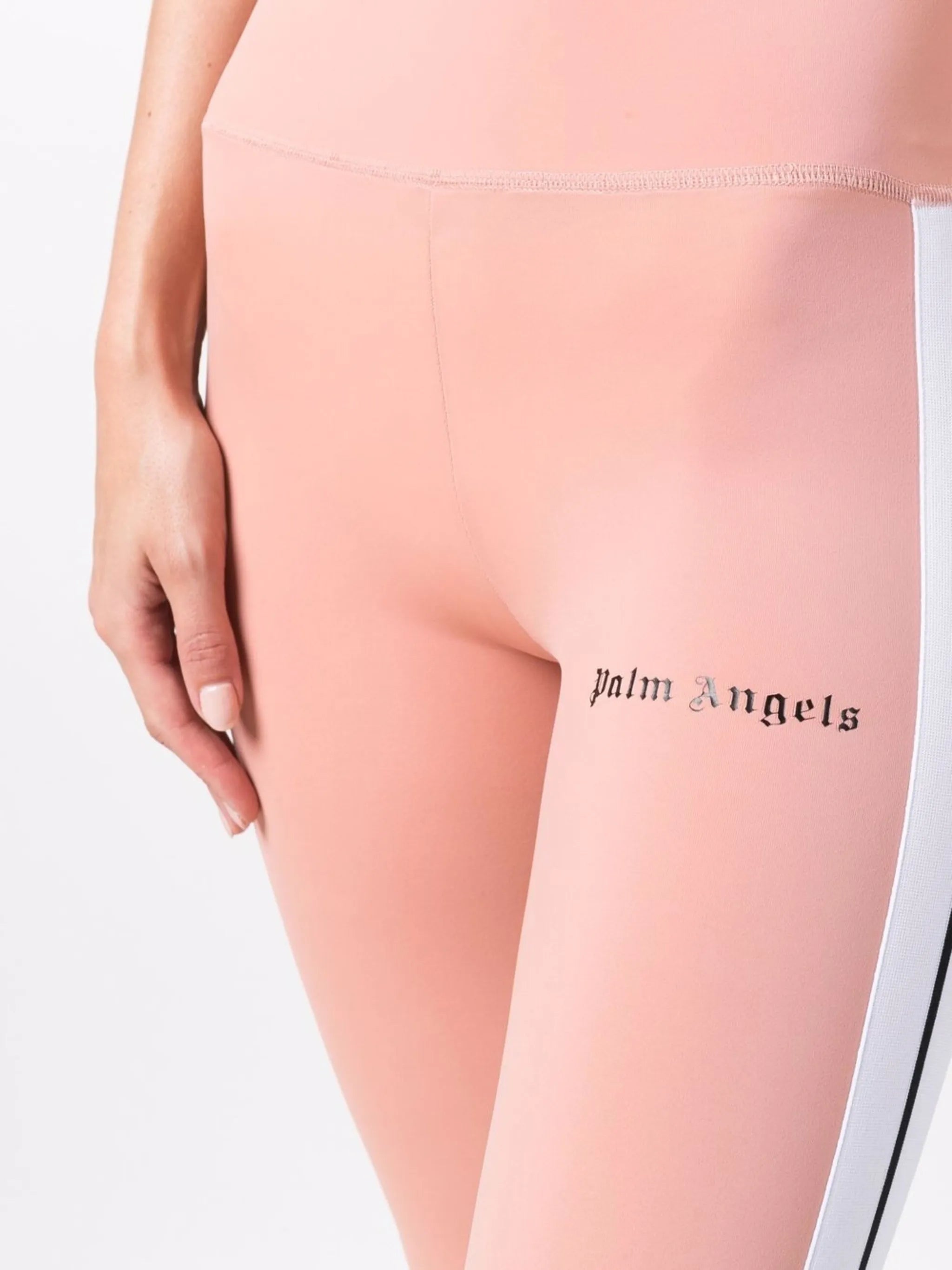side-stripe logo leggings