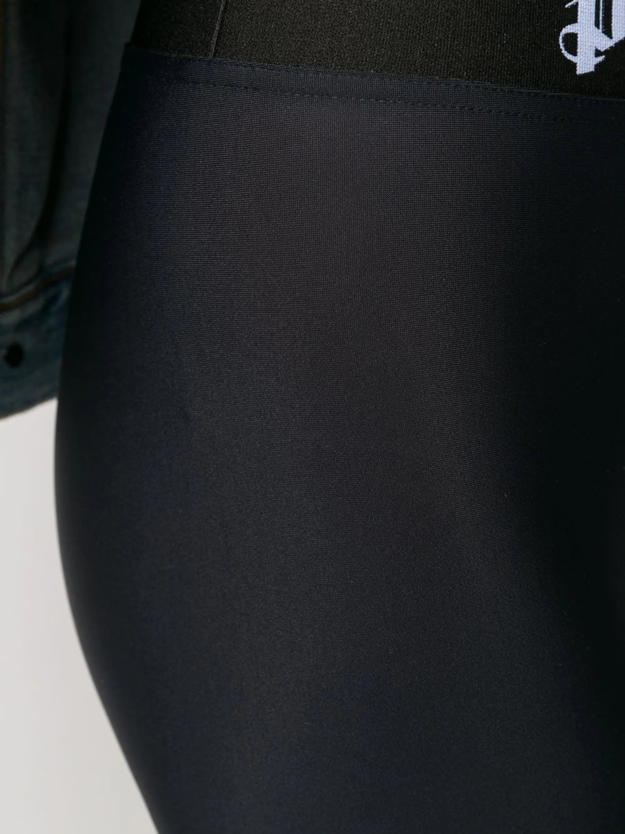 logo-waistband cropped legging