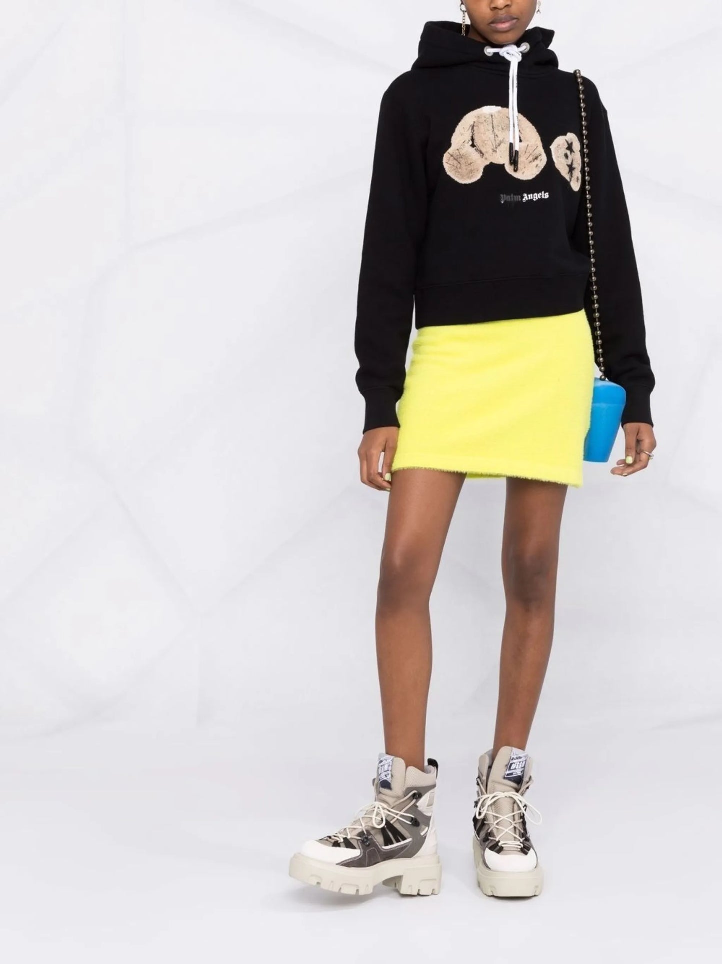 Sprayed Bear logo hoodie