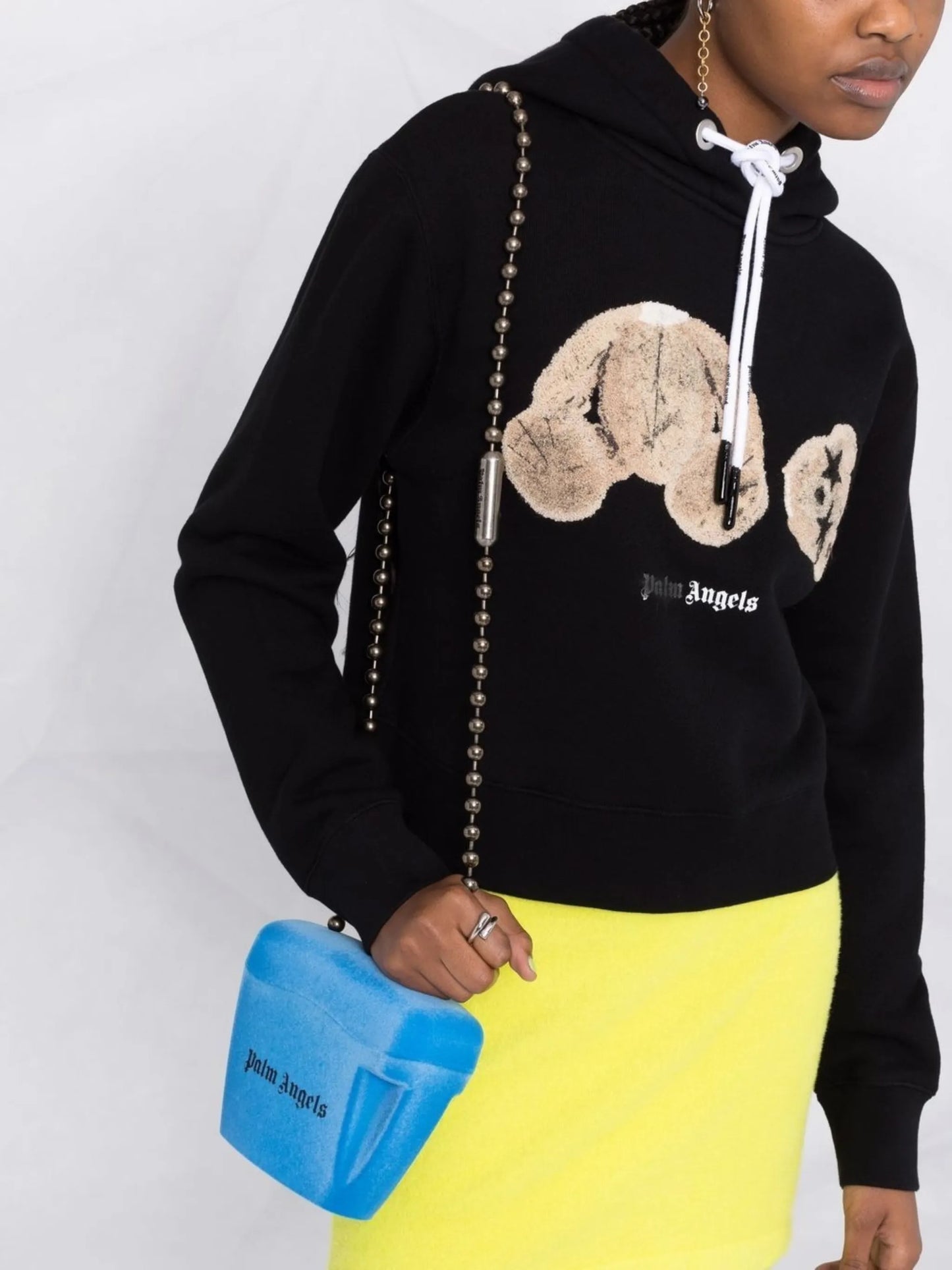 Sprayed Bear logo hoodie