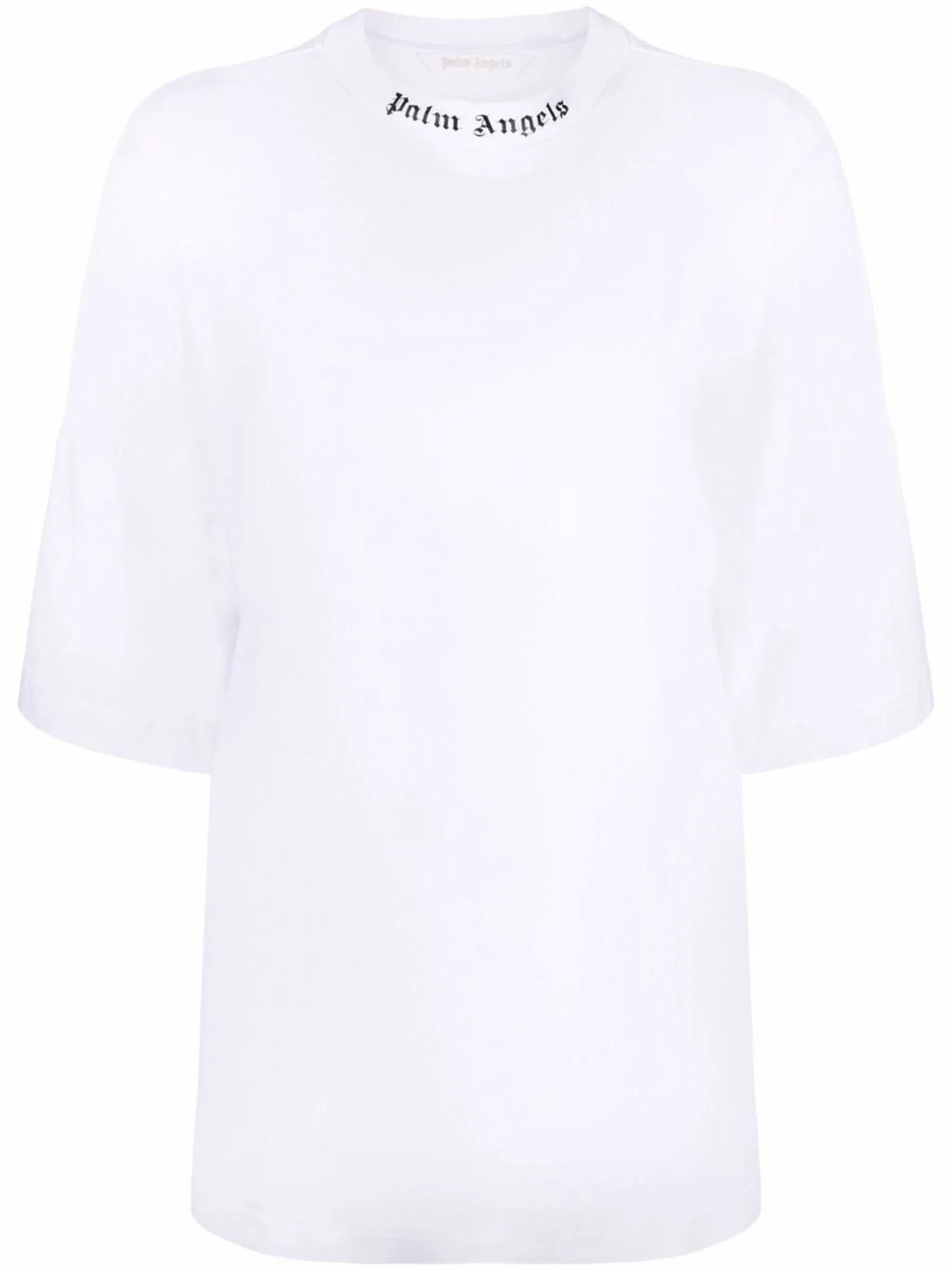 logo-print high-neck T-shirt