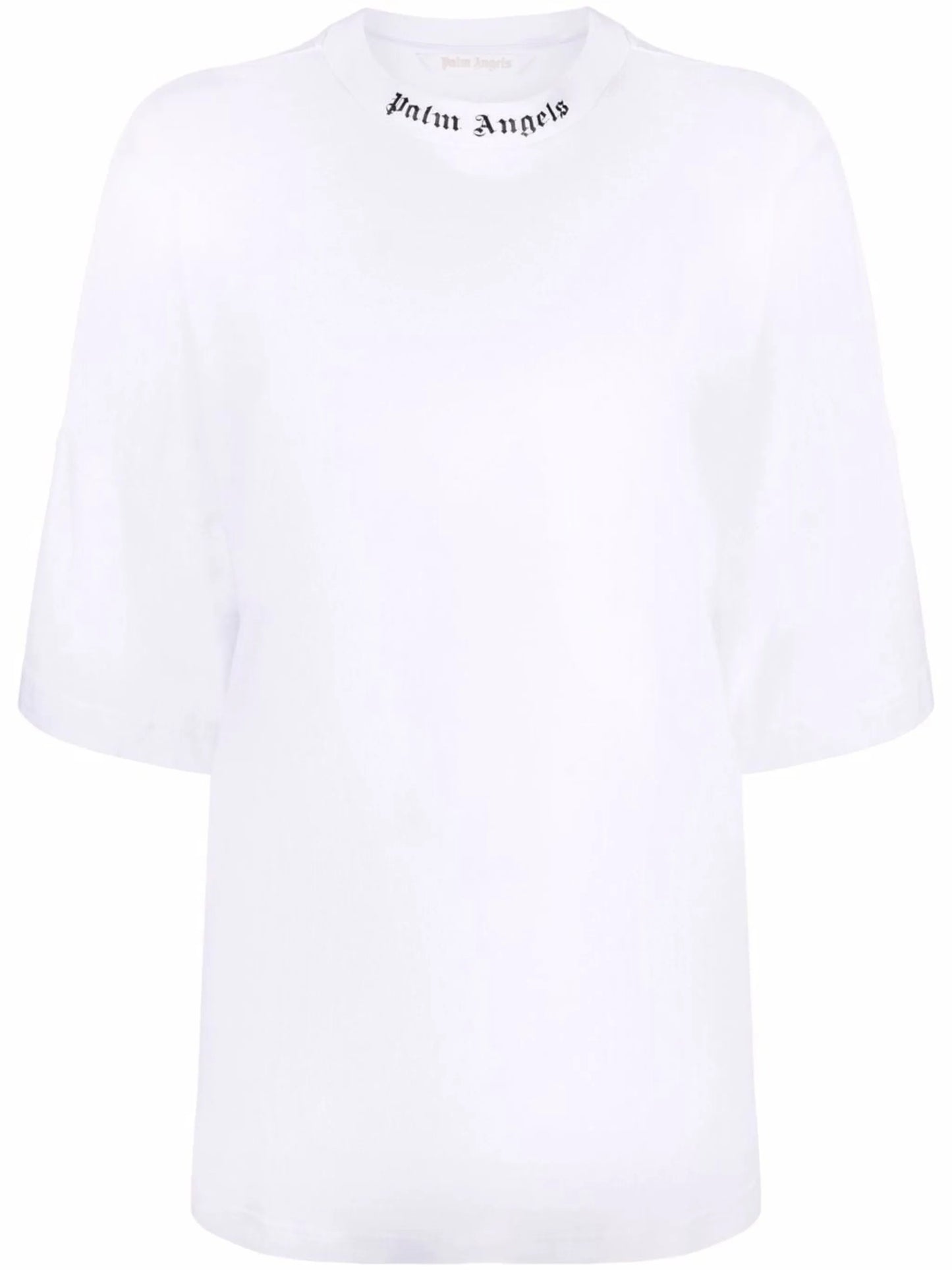 logo-print high-neck T-shirt