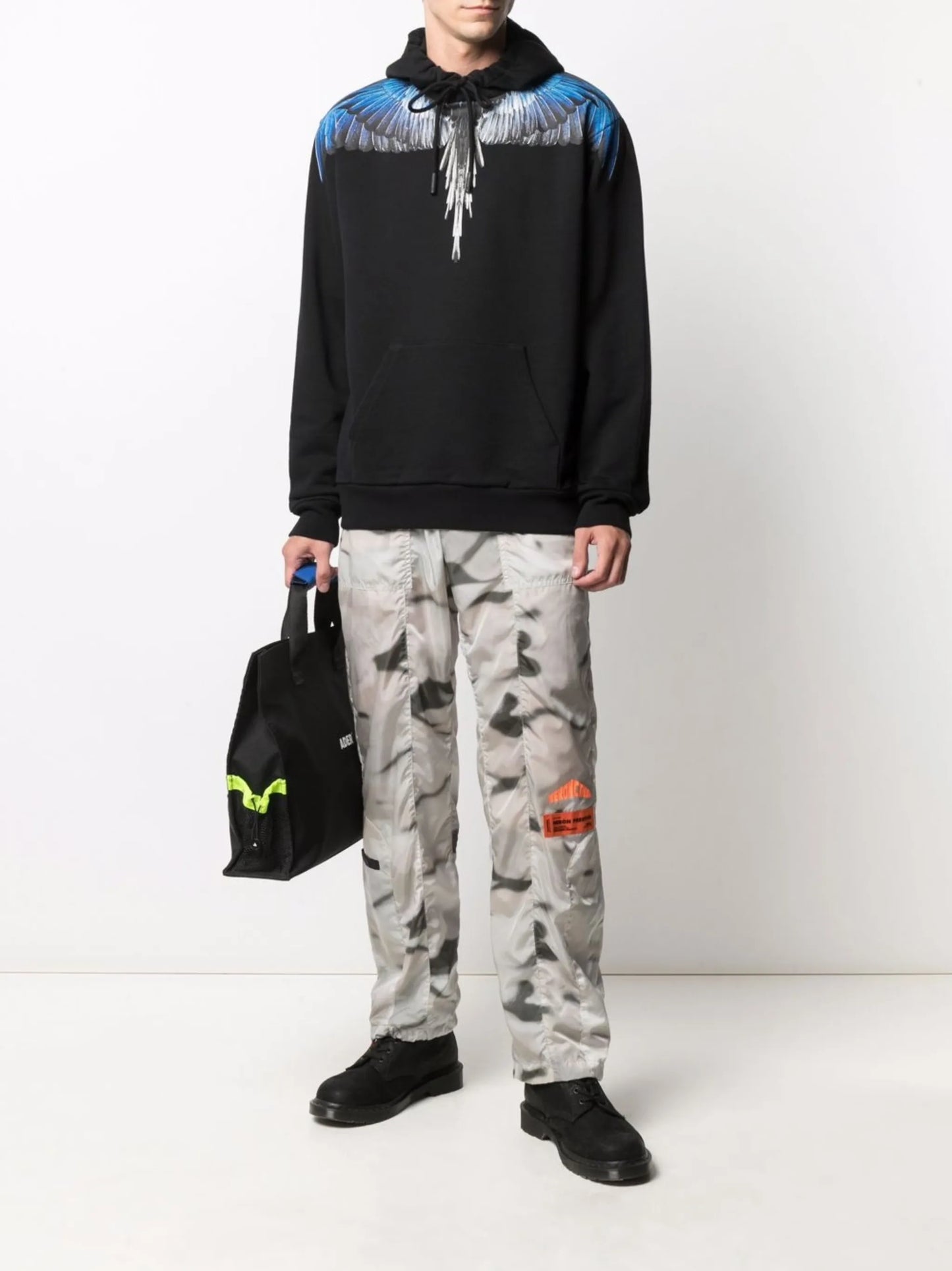 logo-print cotton hoodie