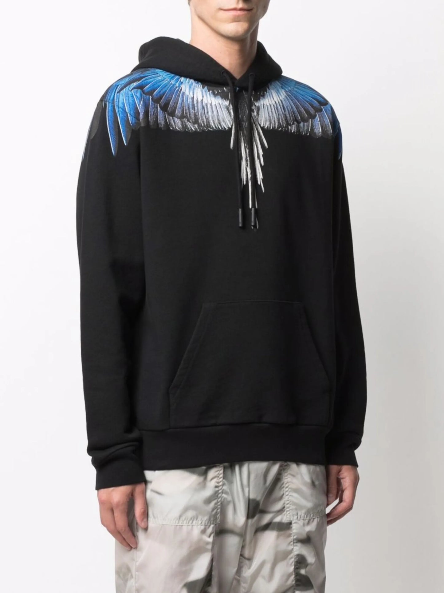 logo-print cotton hoodie