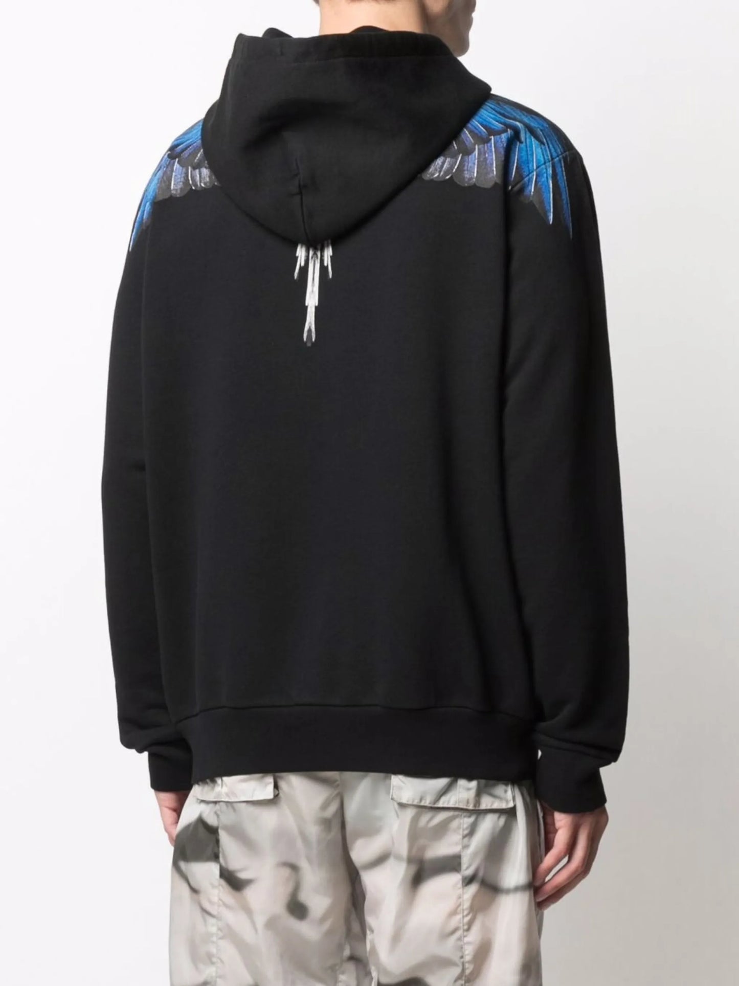 logo-print cotton hoodie
