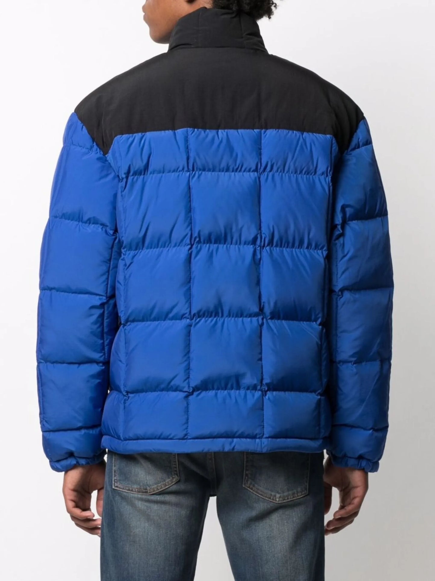 quilted cross block jacket