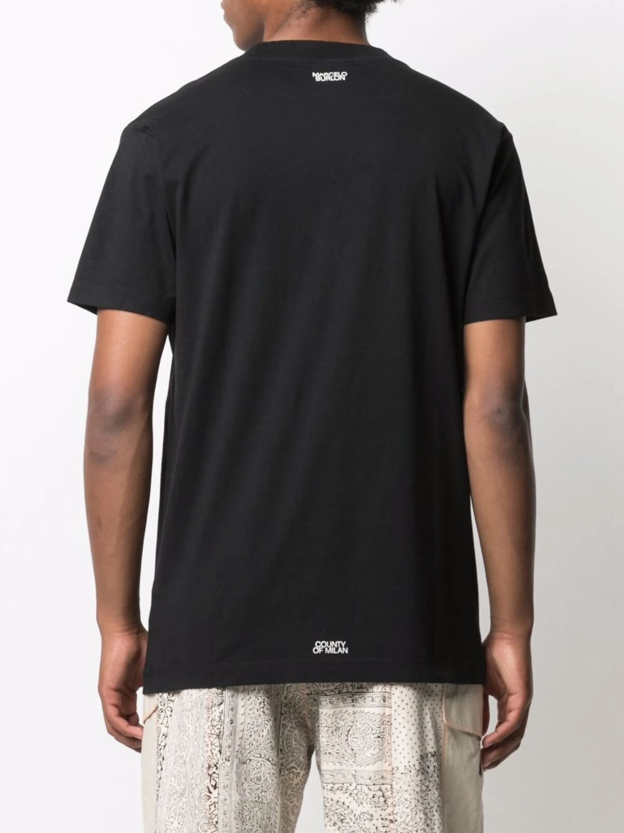 cross-motif cotton T-shirt