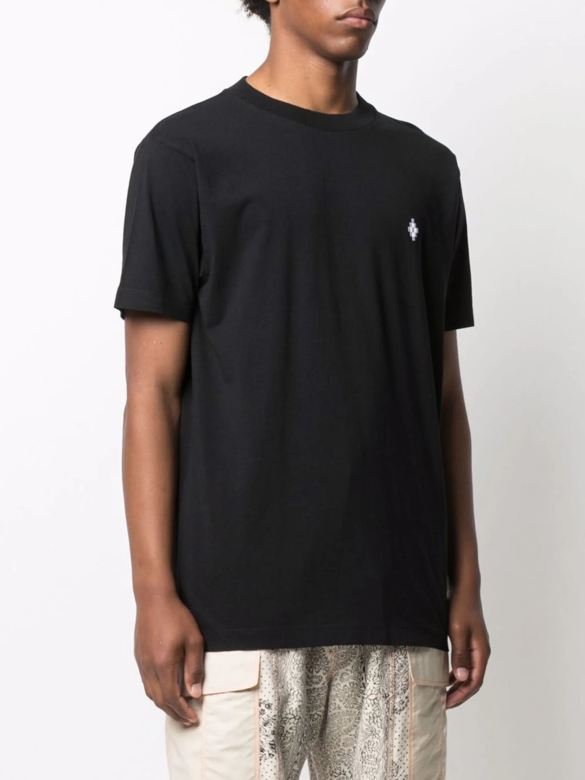 cross-motif cotton T-shirt