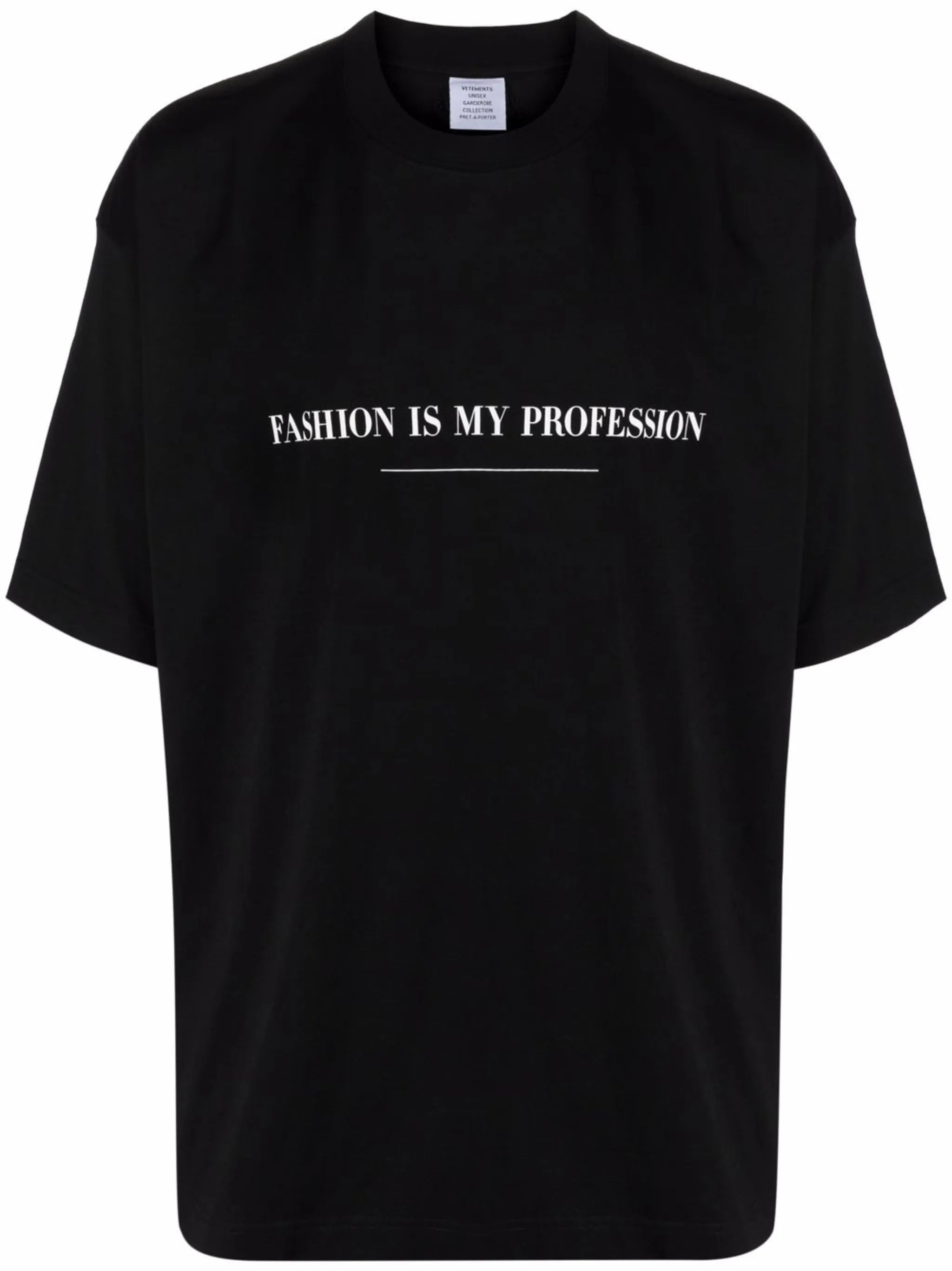 slogan-print cotton T-shirt