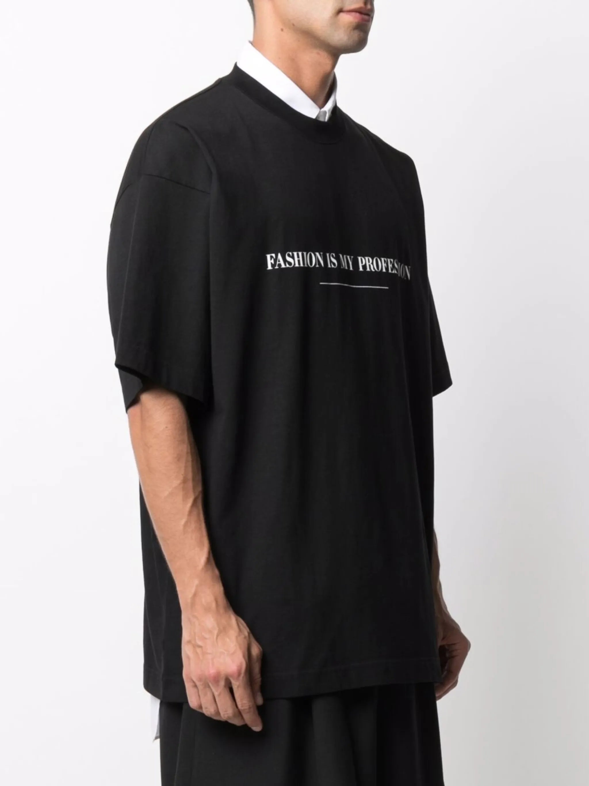 slogan-print cotton T-shirt