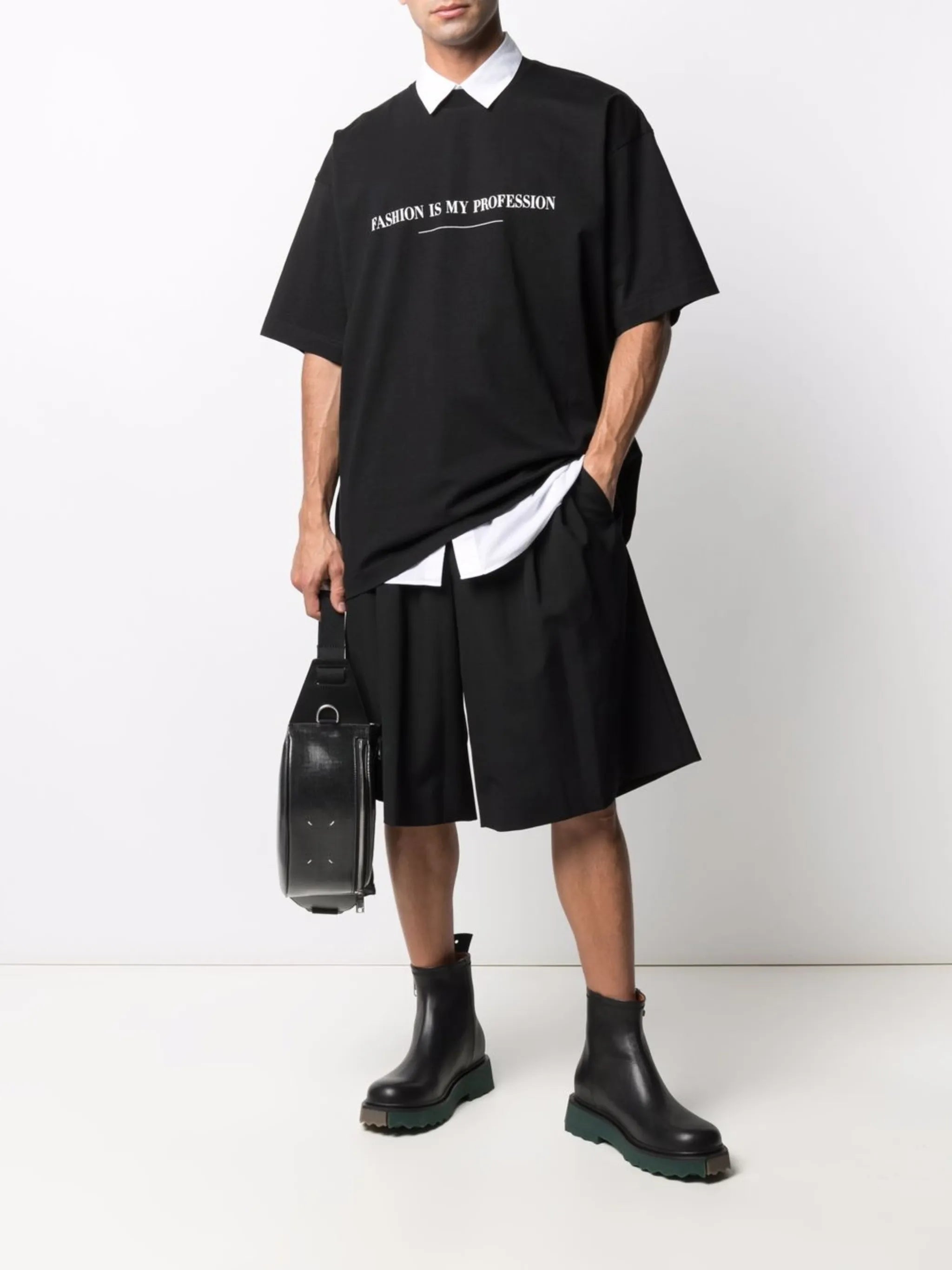 slogan-print cotton T-shirt
