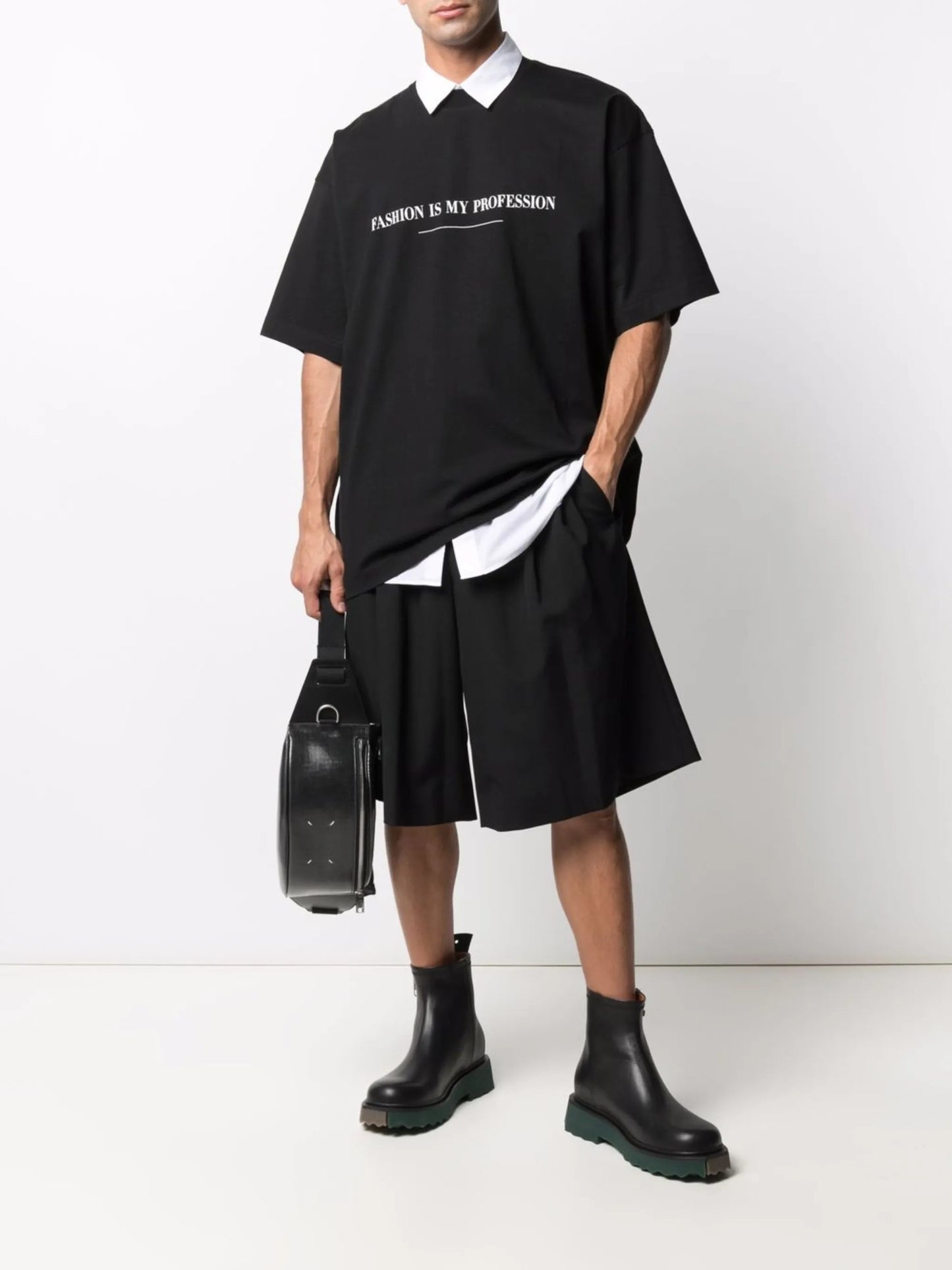 slogan-print cotton T-shirt