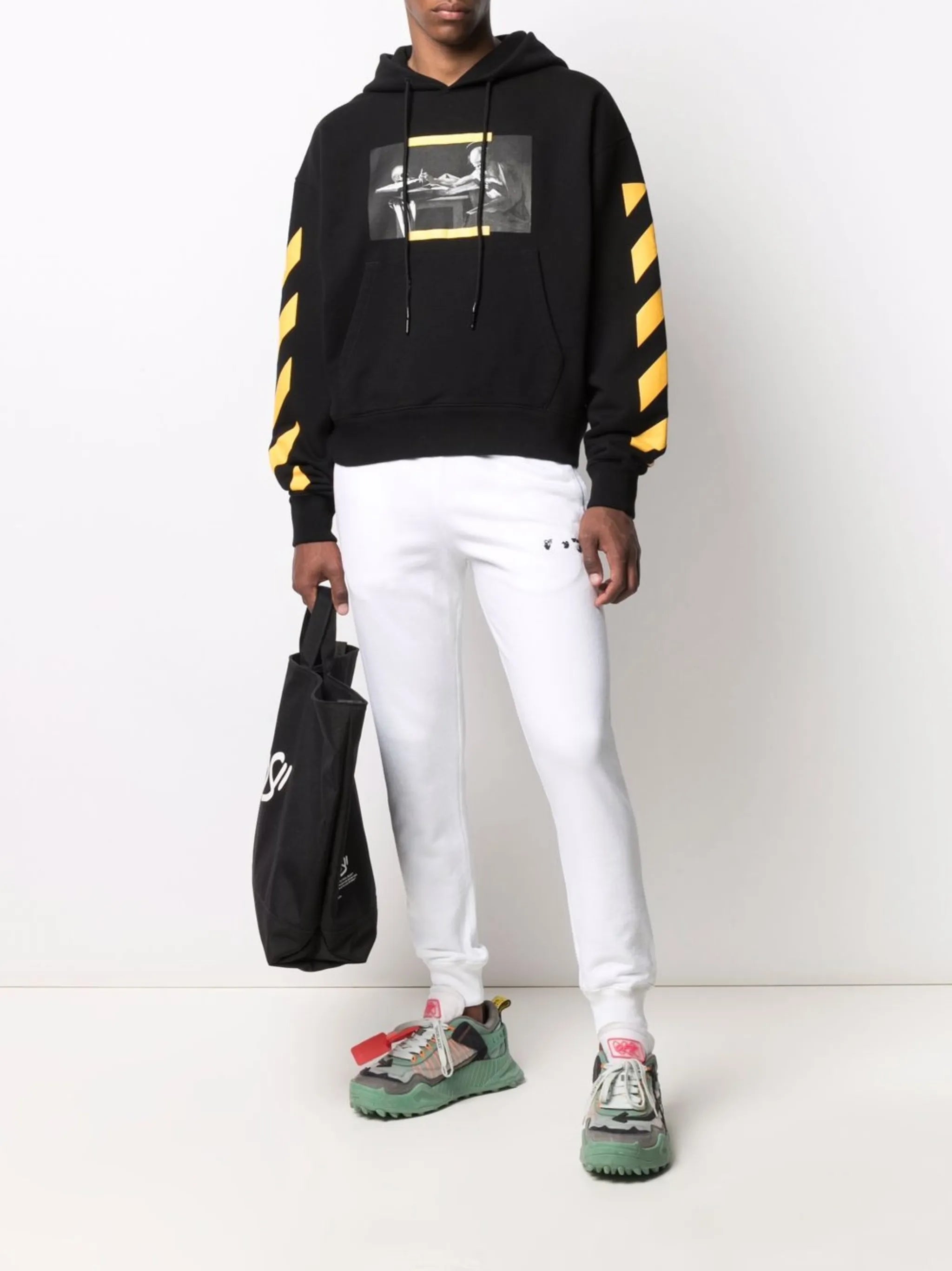 Carav Diag-stripe hoodie