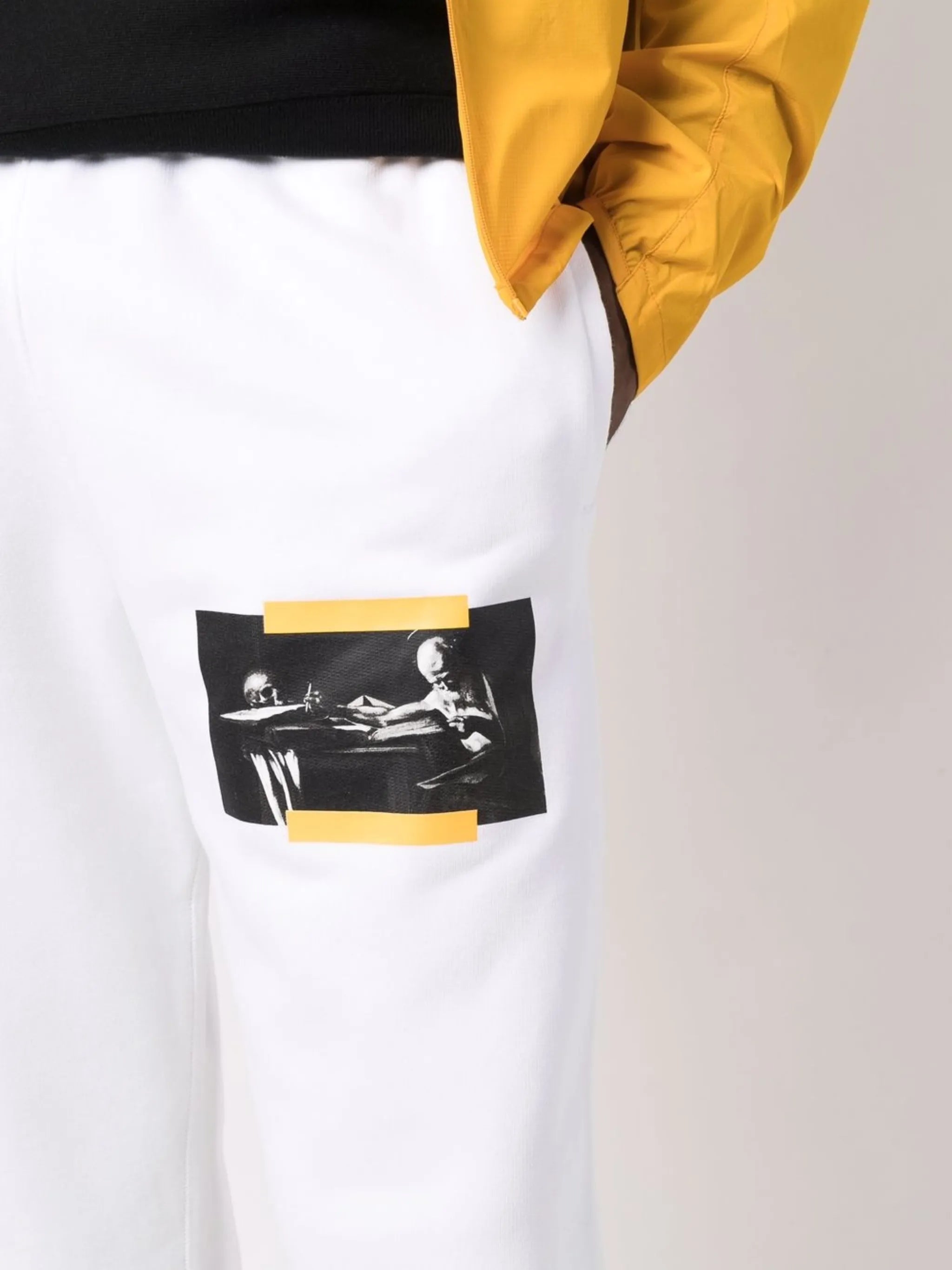 Caravaggio painting slim track pants