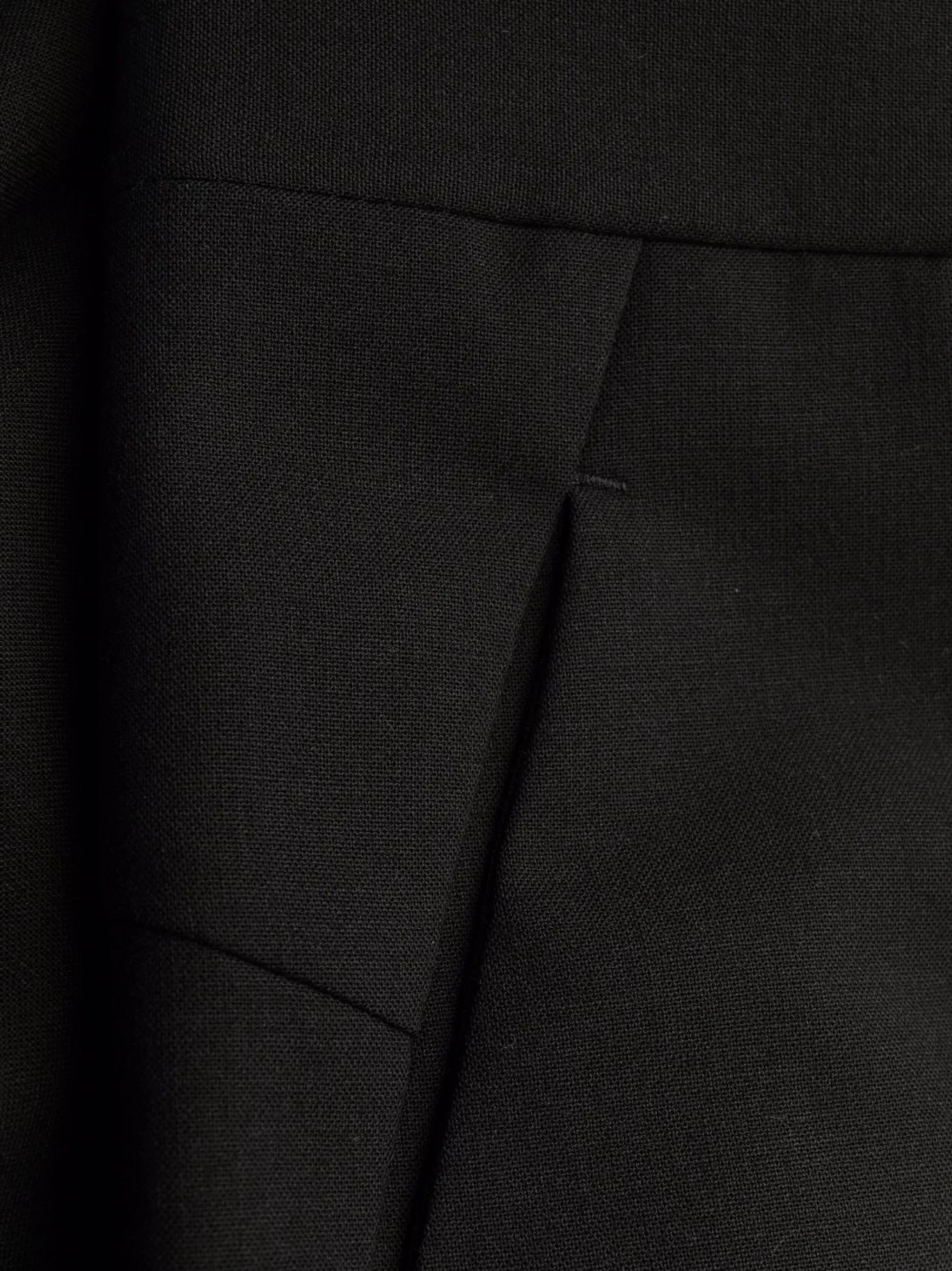 zip detail tailored trousers