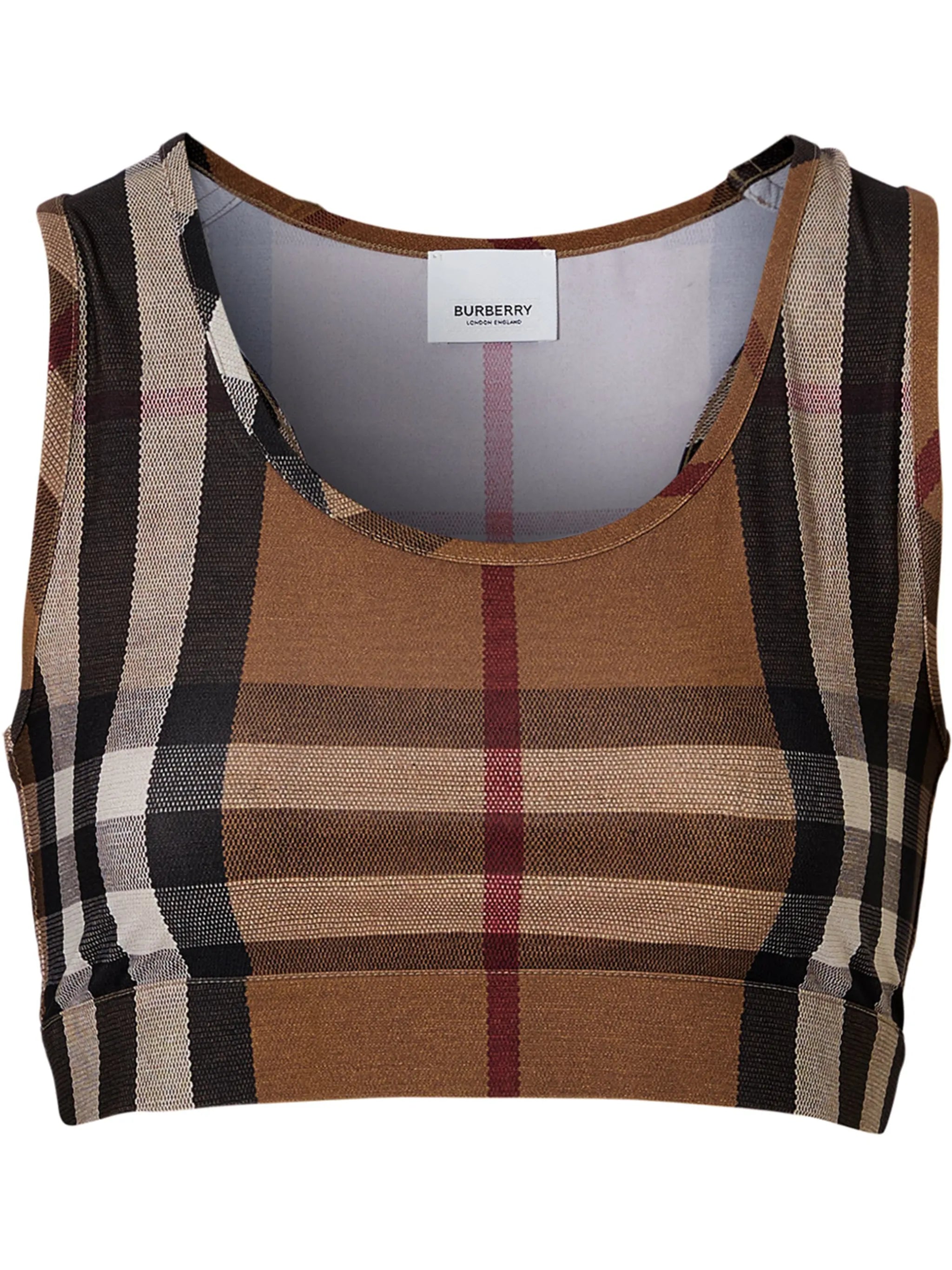 Vintage Check crop top