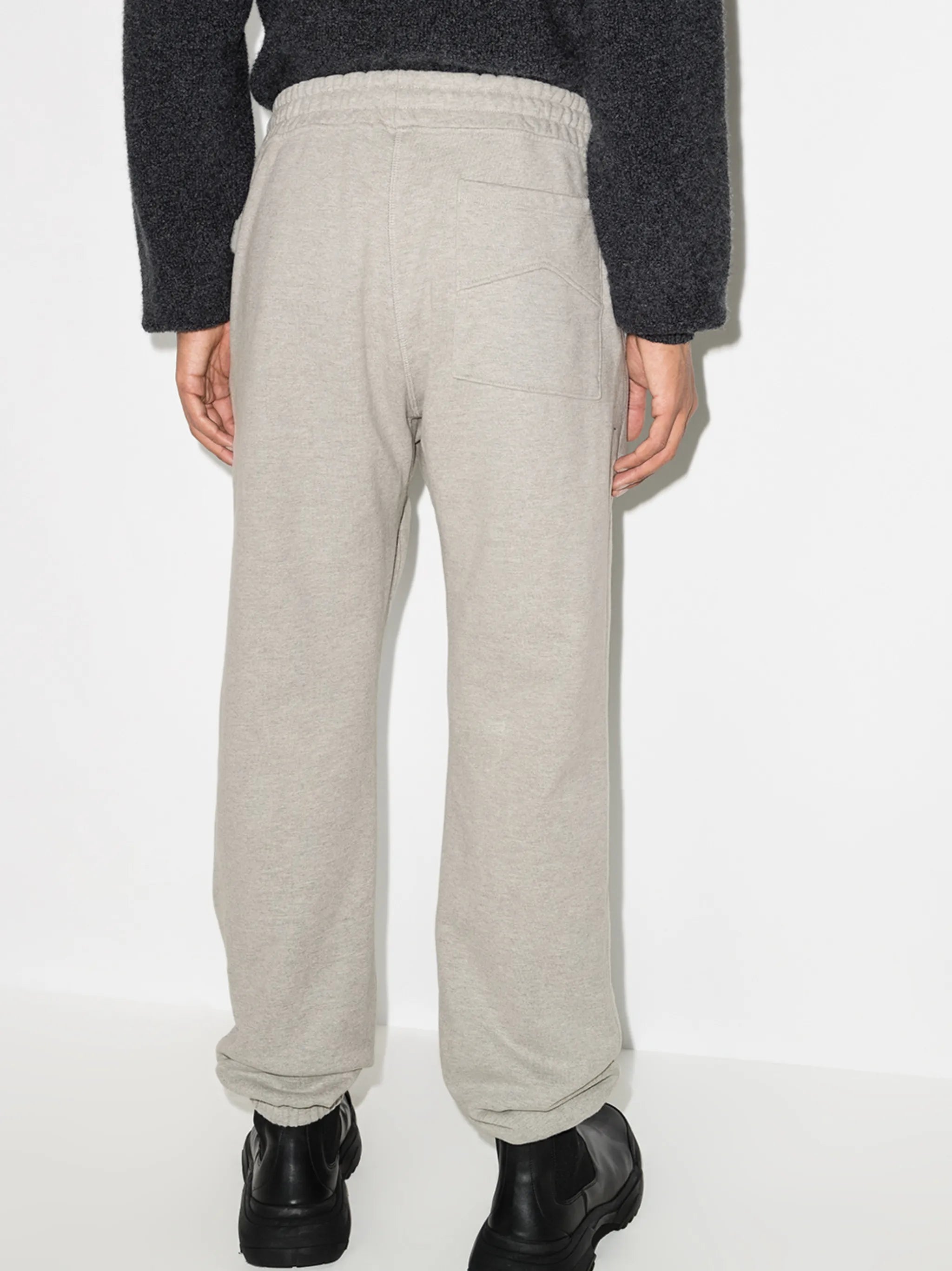 embroidered logo drawstring track pants