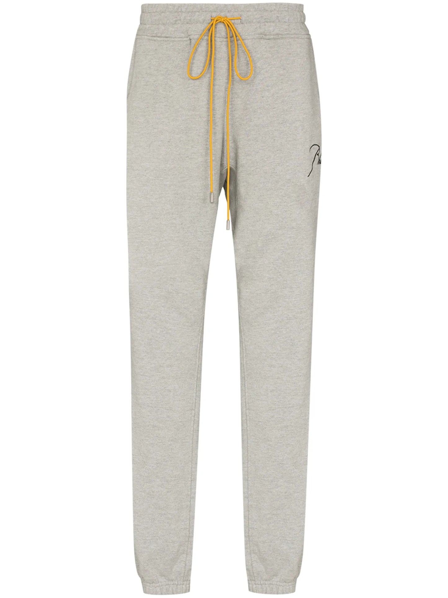 embroidered logo drawstring track pants